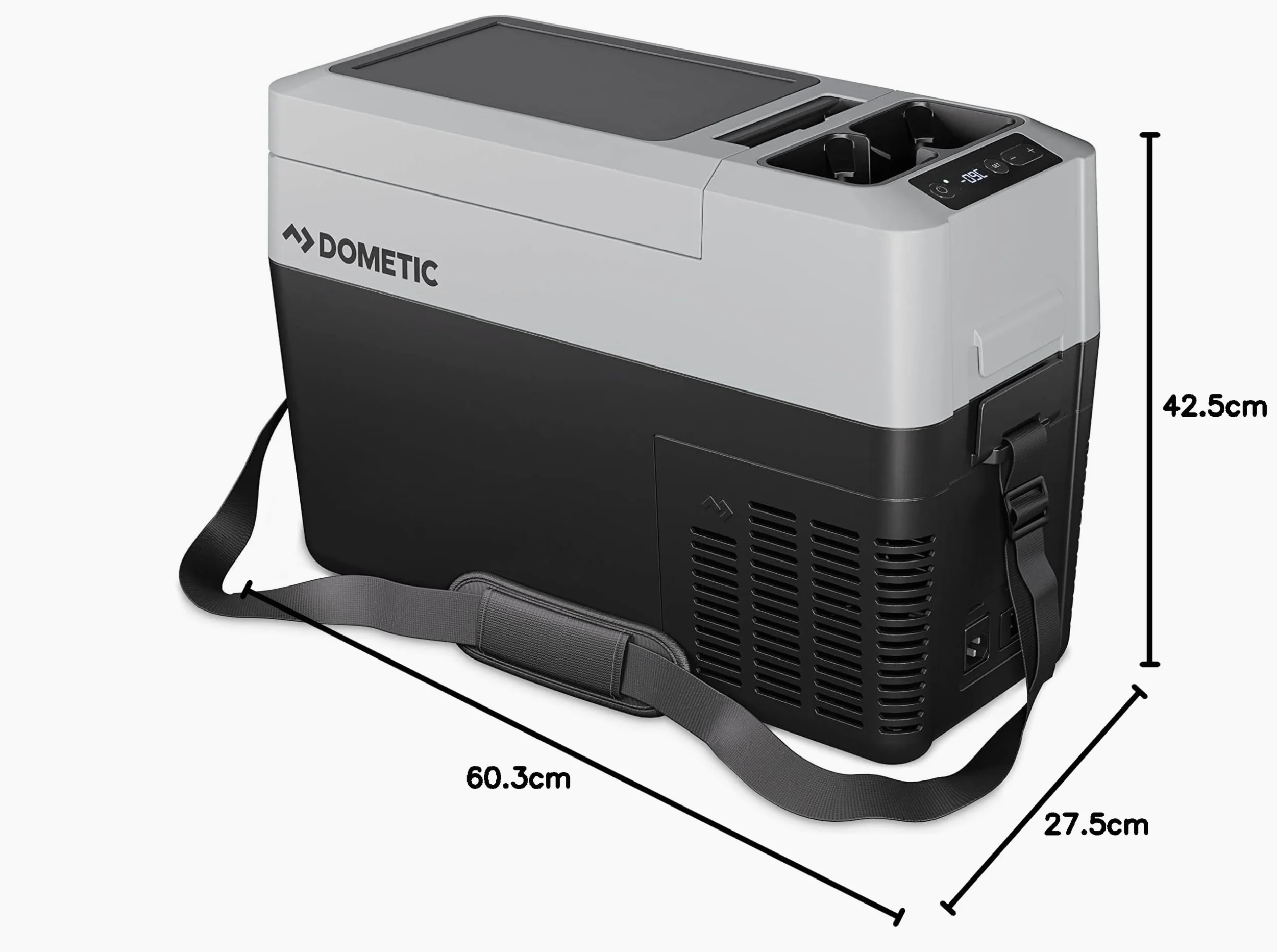 Dometic CFF - Nevera Portátil con Compresor - 12/24V, 110-240V - Nevera Pequeña Eléctrica para Coche, Playa - Mini Frigorífico, Refrigerador