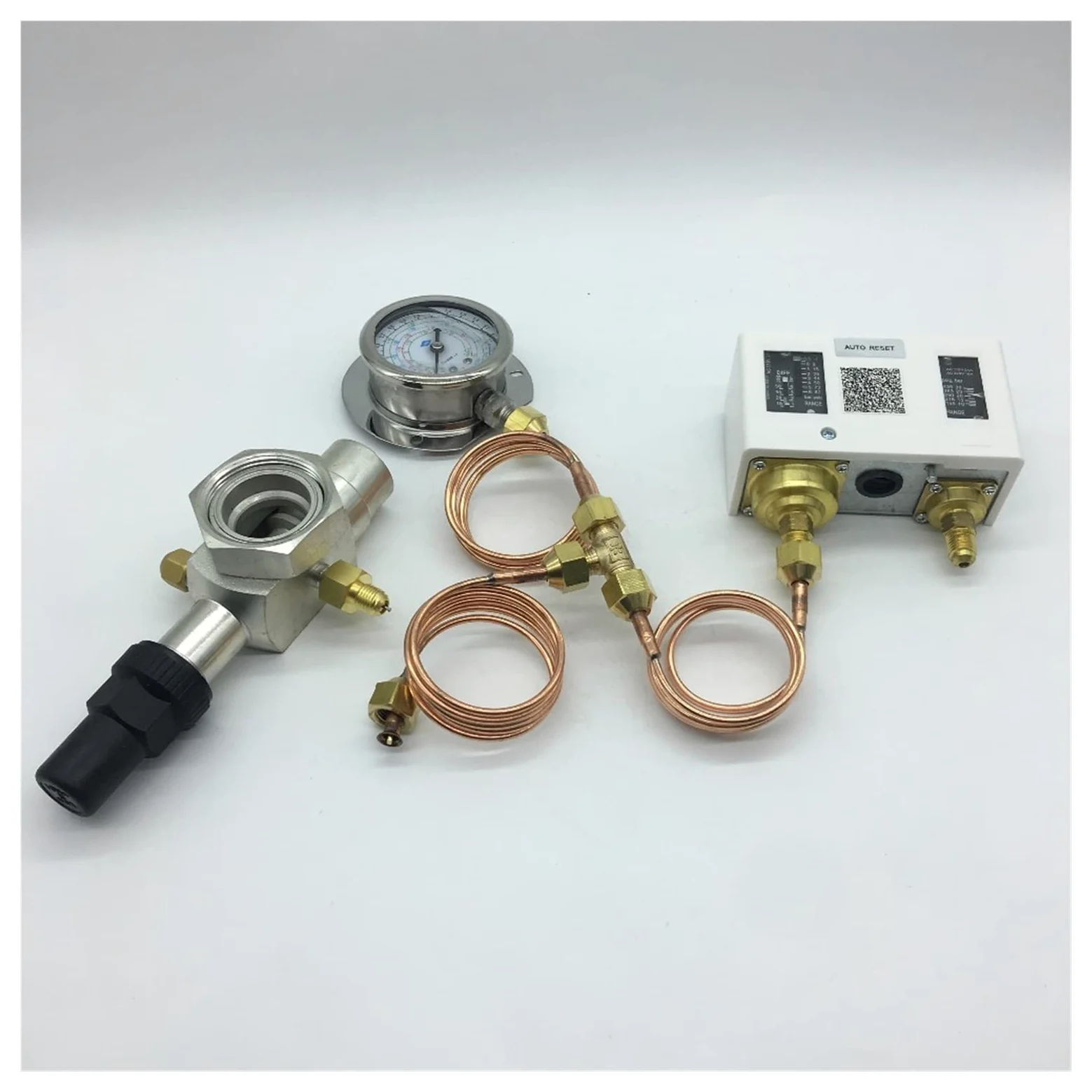 Mini Bomba pequeña 1/4"FSAE X 1/4 MSAE con Schrader reemplaza la válvula de Cierre de rotalock como válvula de Servicio en refrigeración, Aire Acondicionado y Bomba de Calor