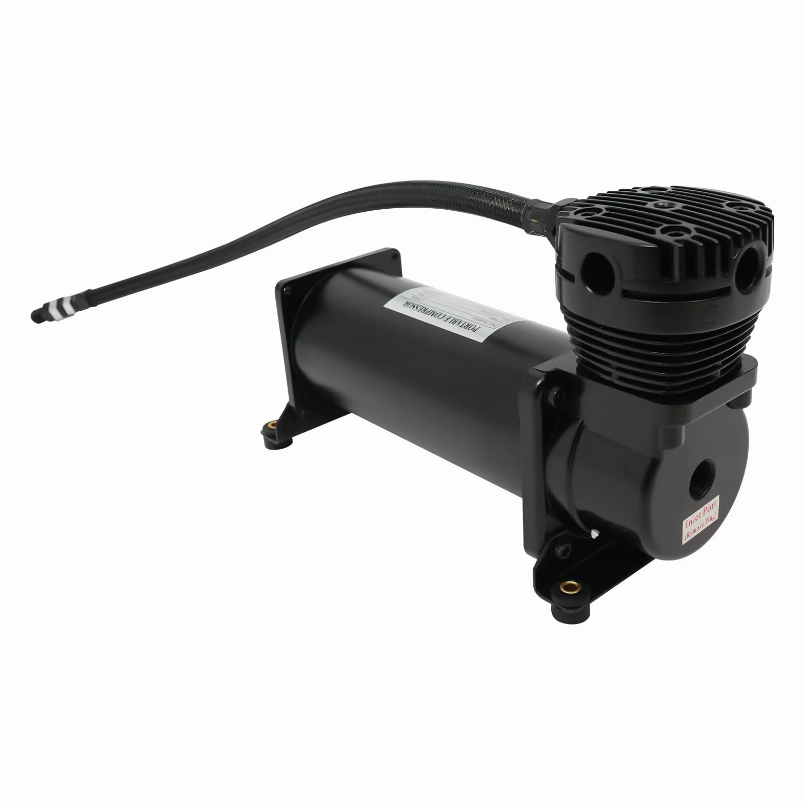 Compresor de aire portátil de 12 V, compresor de aire de 200 psi, compresor de aire con filtro, negro compresor de aire para cuernos de coche, sistemas de suspensión, neumáticos de coche y neumáticos