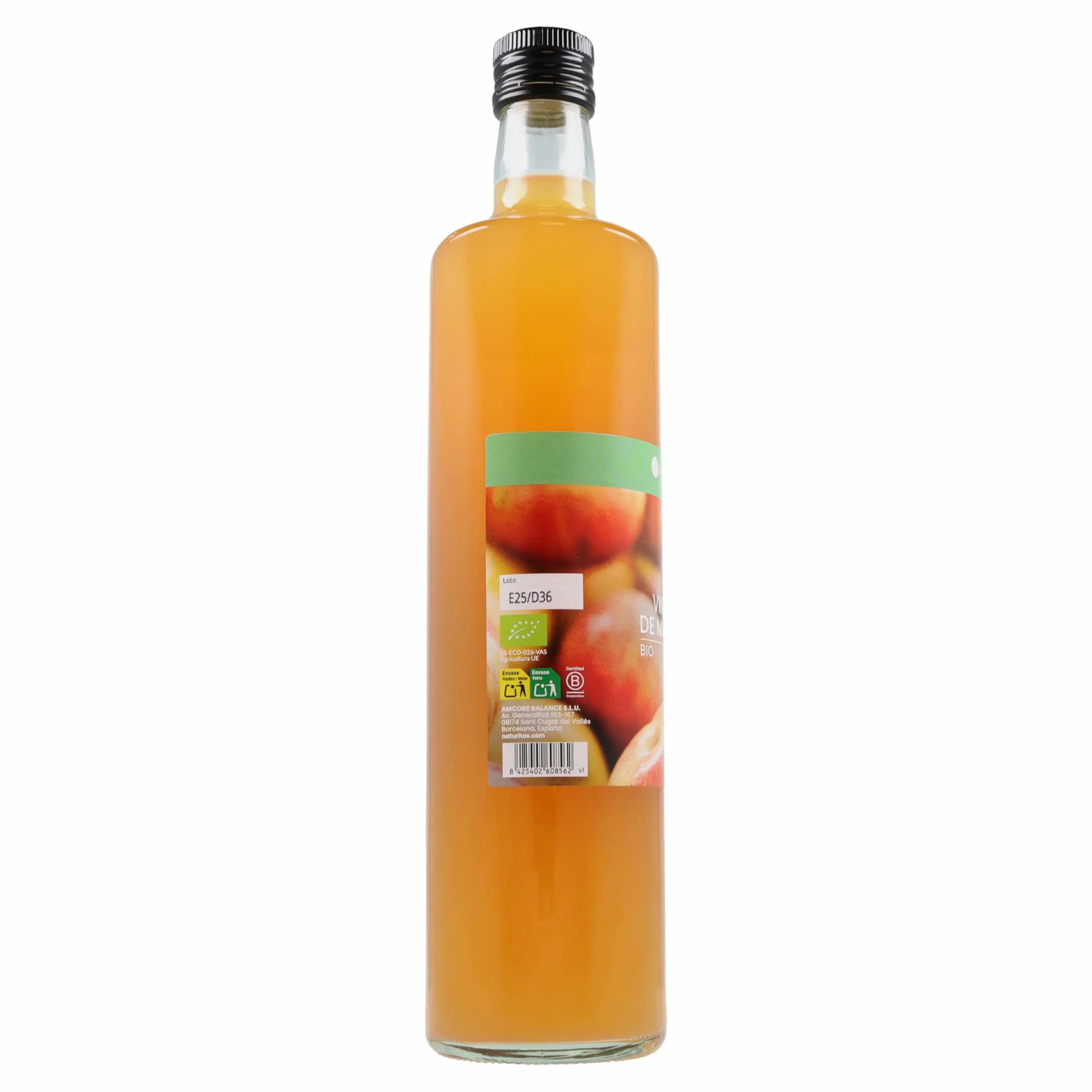 Naturitas Essentials Vinagre de Manzana BIO 750 ml Sin Filtrar Ecológico Vegano Keto