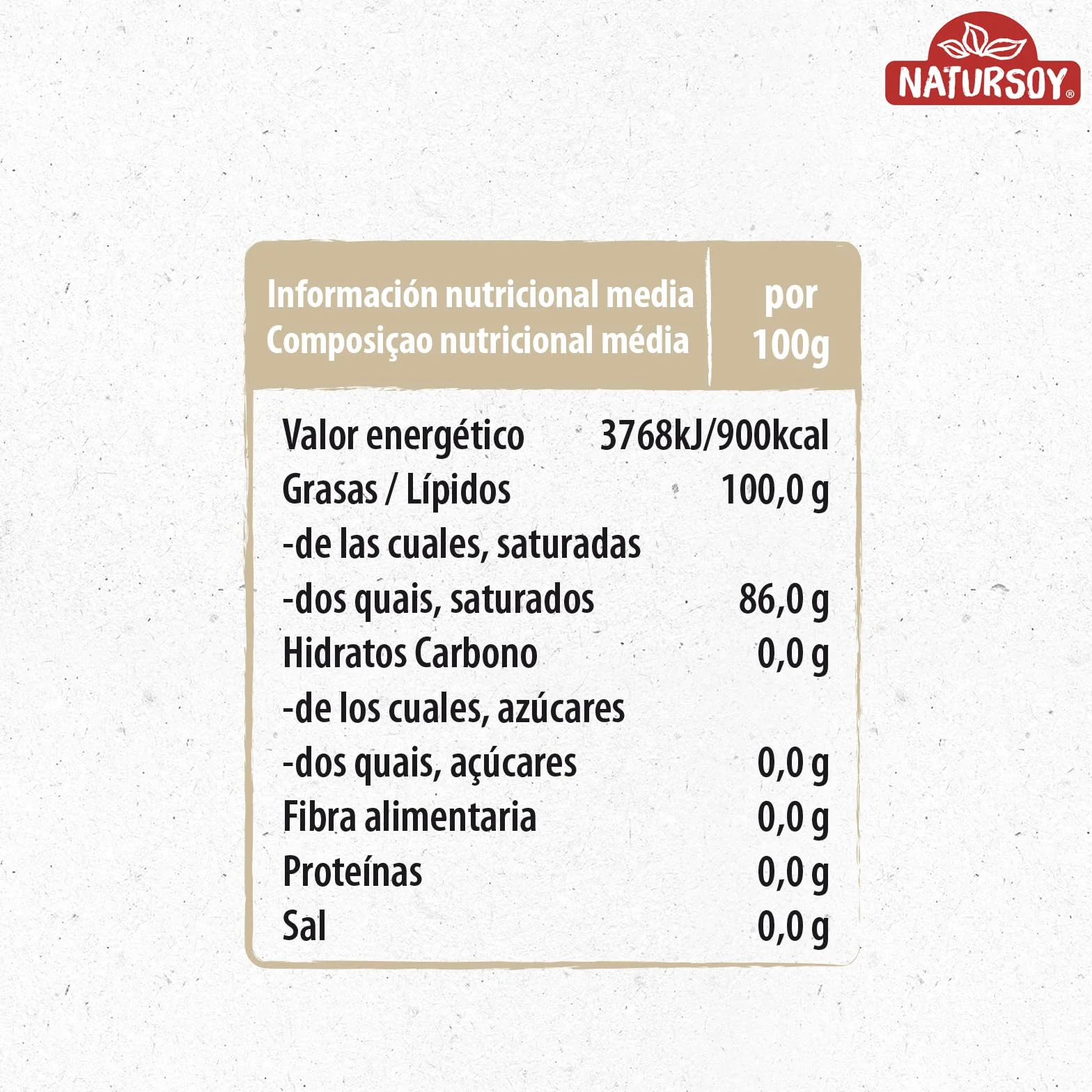 Aceite de Coco Desodorizado 400 gr