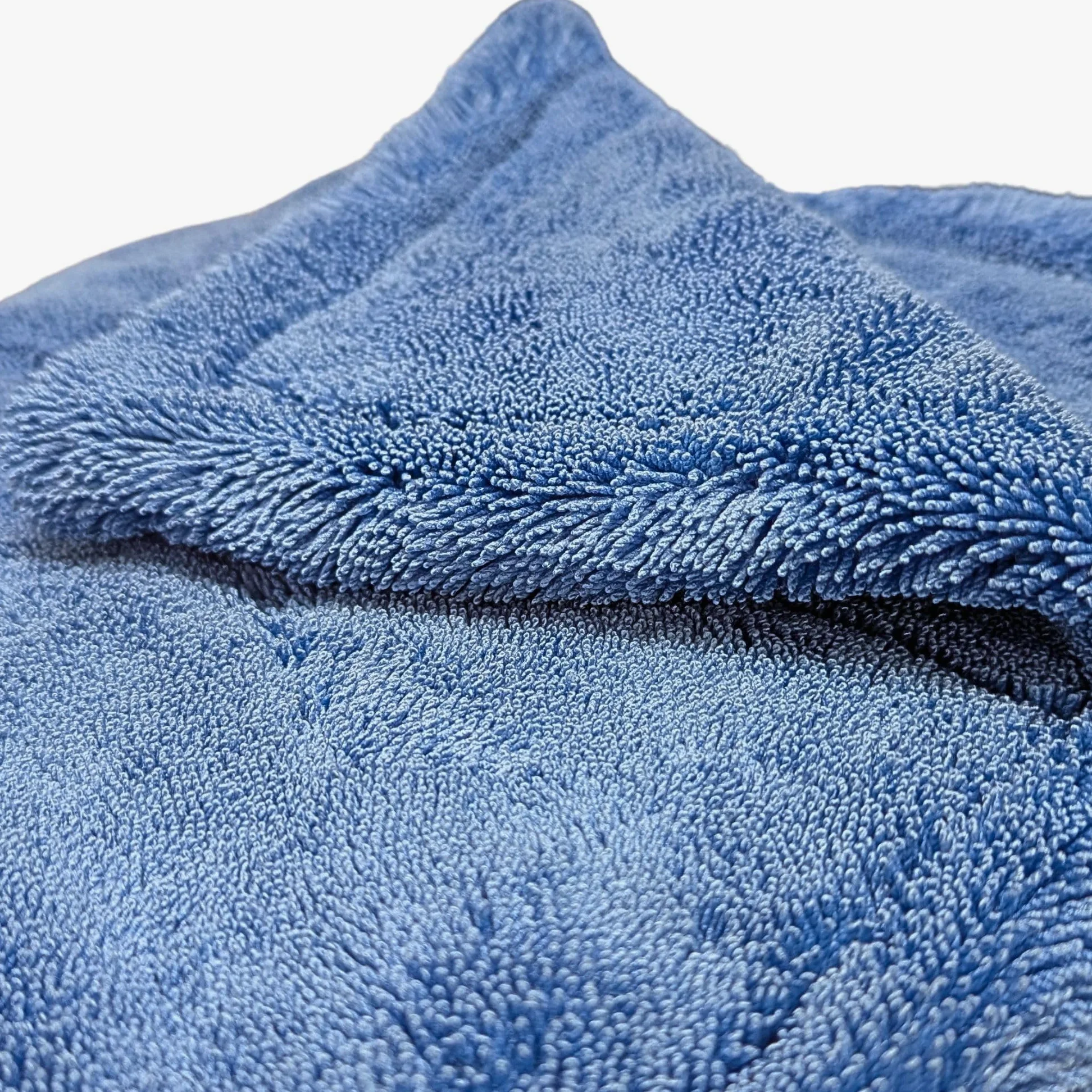 The G.O.A.T - Toalla de secado de microfibra absorbente, calidad coreana 70/30, para detalles de automóviles, camiones, SUV, 30 x 30 pulgadas, bucle giratorio, 2300 g/m², azul