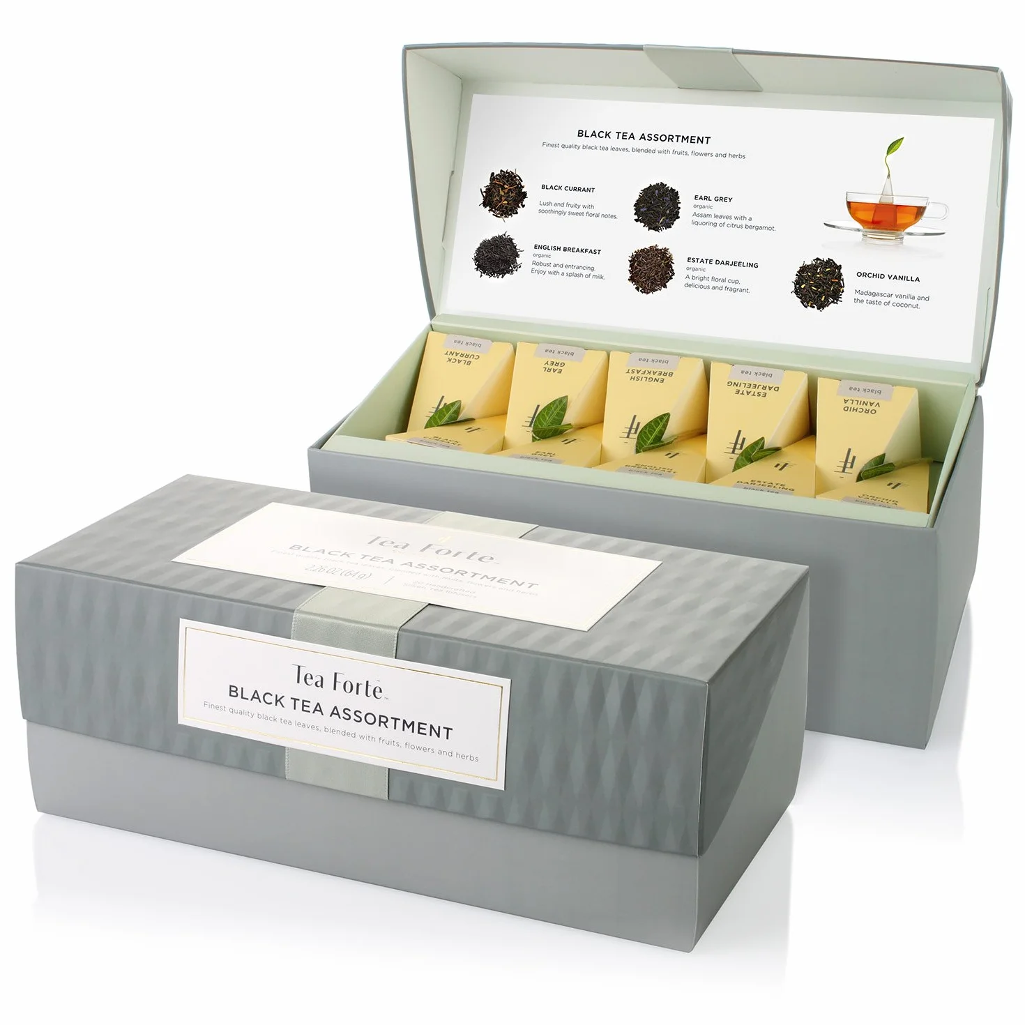 Tea Forte Caja de Tés Negro Variedades 20 Infusores Pirámide
