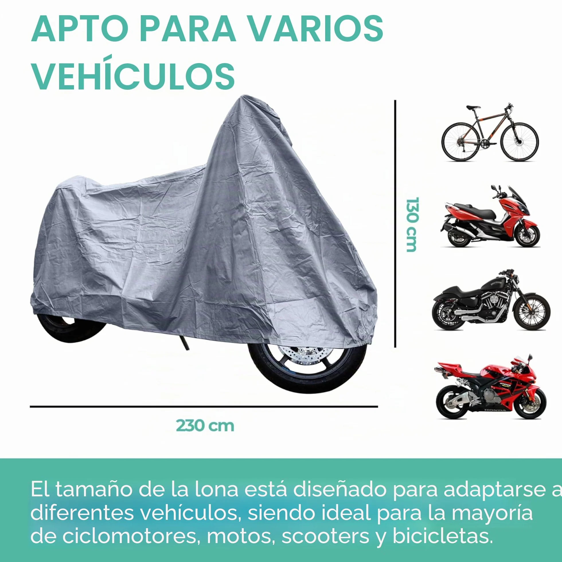 Tempo di saldi Telo Copri Moto Impermeabile Protezione Fodera Bici Scooter Anti Polvere Pioggia