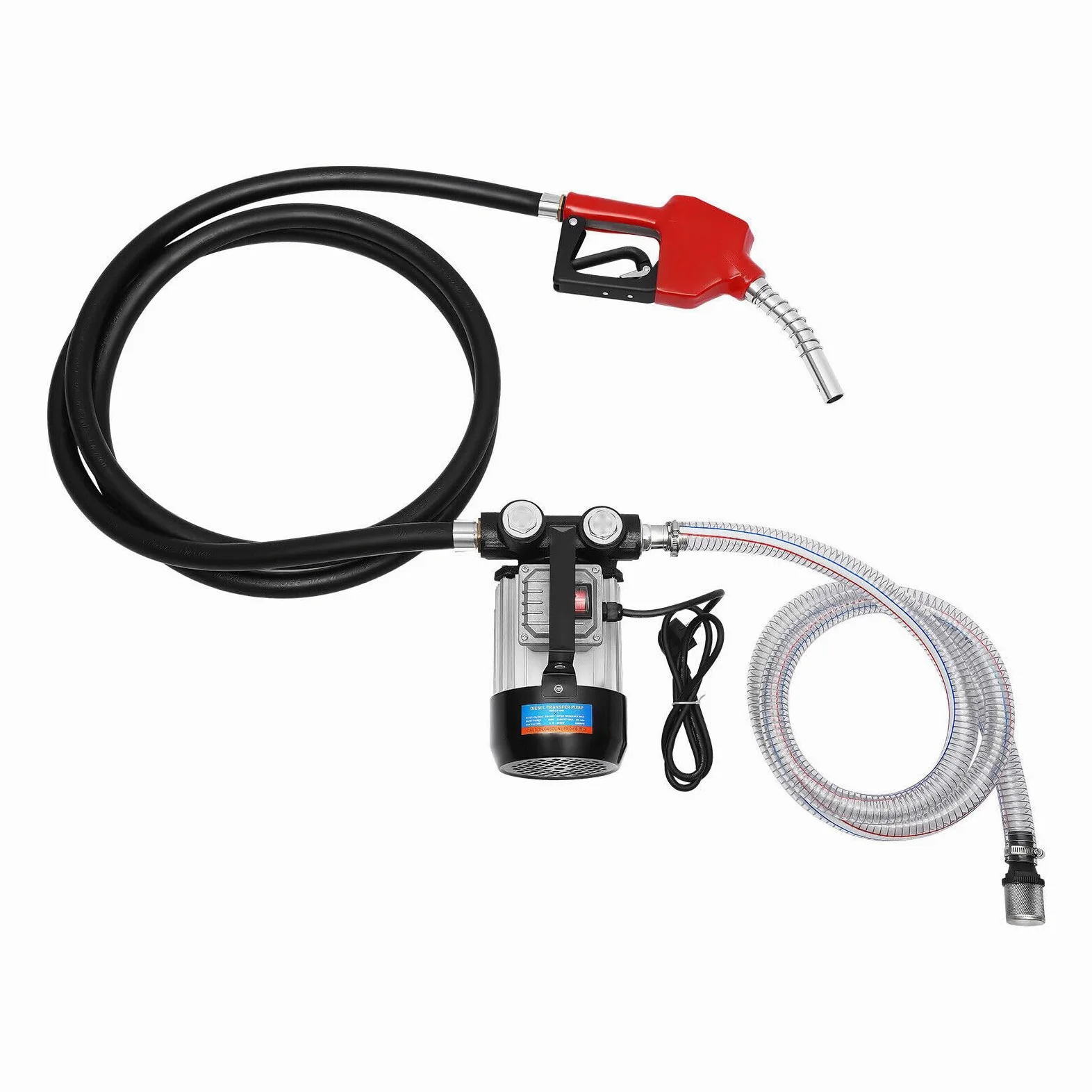 Bomba diesel de 550 W, bomba de aceite para calefacción, bomba diesel, boquilla autocebante, pistola de gasolina autocebante, bomba de biodiesel, pistola de gasolina automática, 60 l/min.