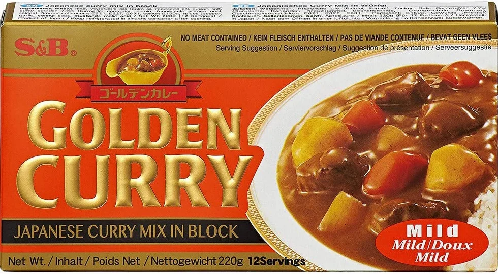 S&B Golden Curry Mild 4 Paquetes 240 gr 960 gr