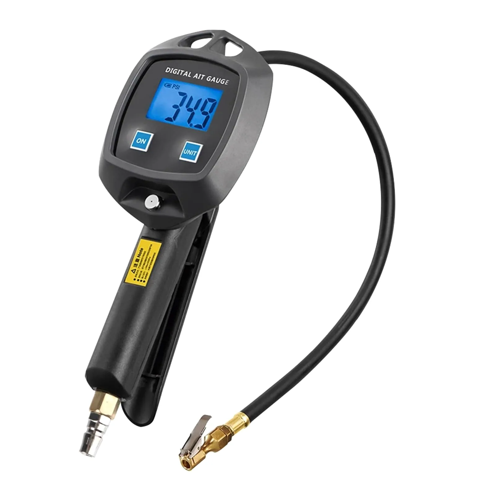 Medidor Digital de Presión de Neumáticos Manómetro Universal para neumáticos de Coche con Pantalla Digital y Manguera de inflado.