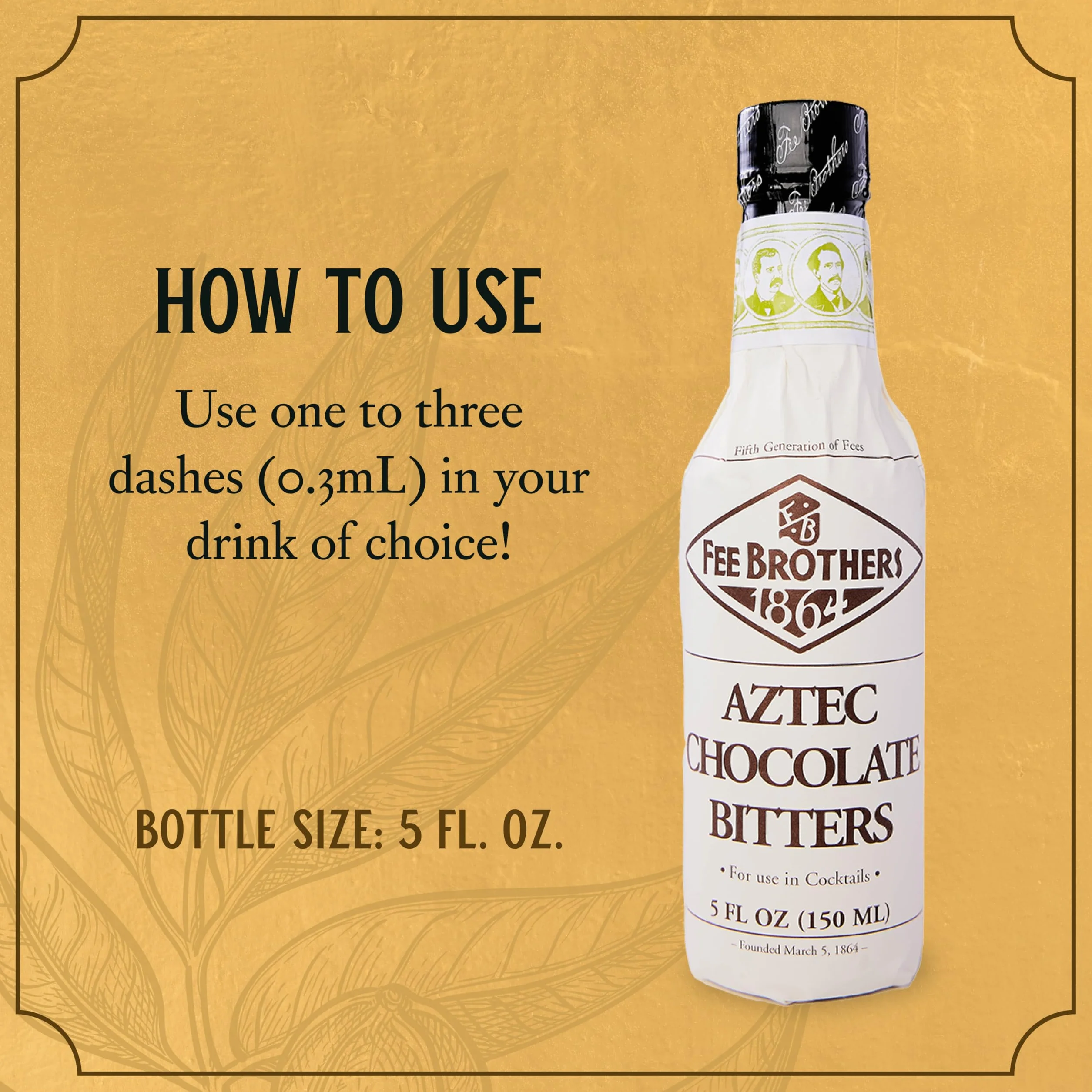 Fee Brothers Bitter Aztec Chocolate 150 ml