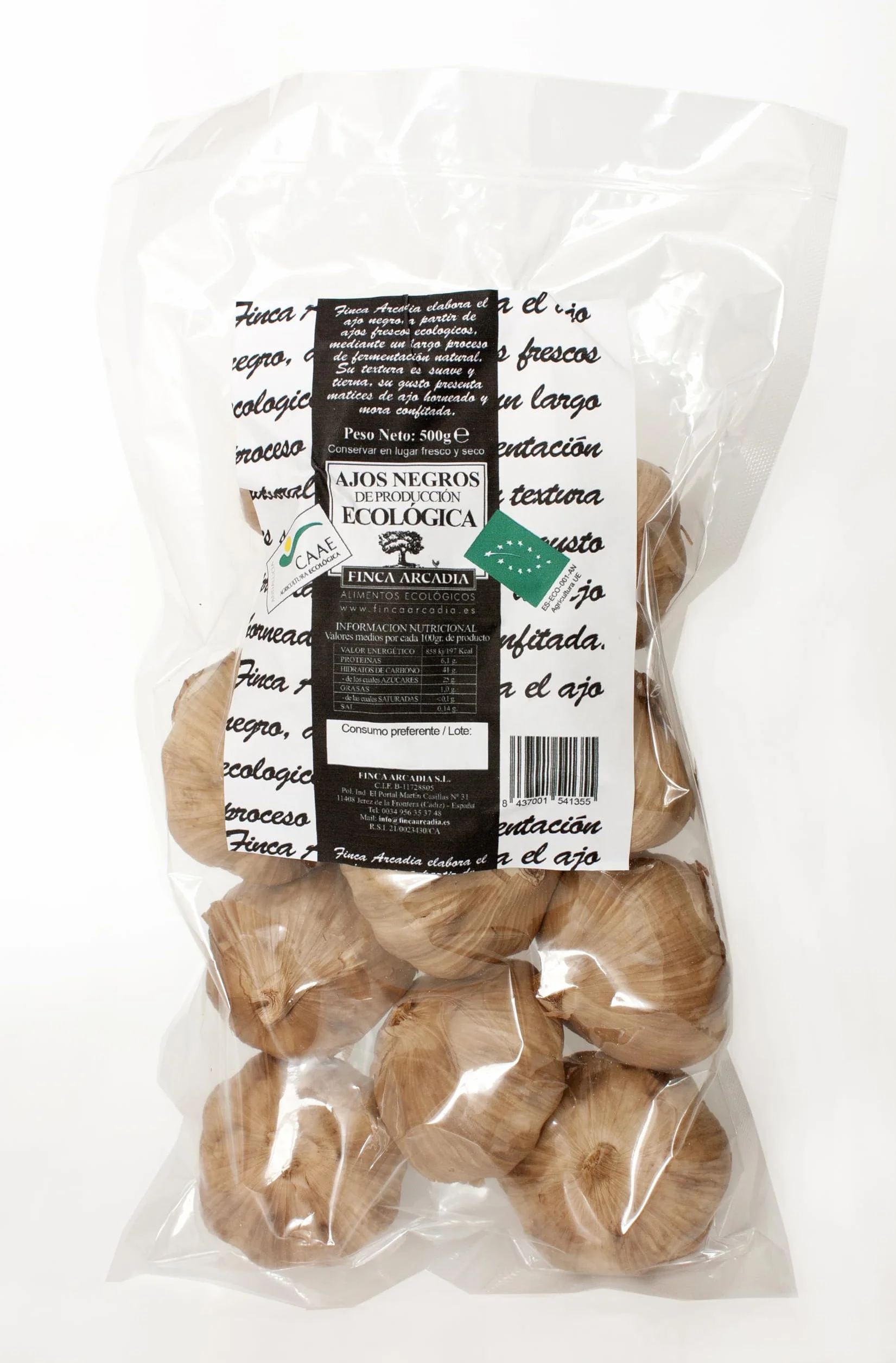 Ajo Negro Ecológico 1 kg, Maduración Natural, Sin Aditivos