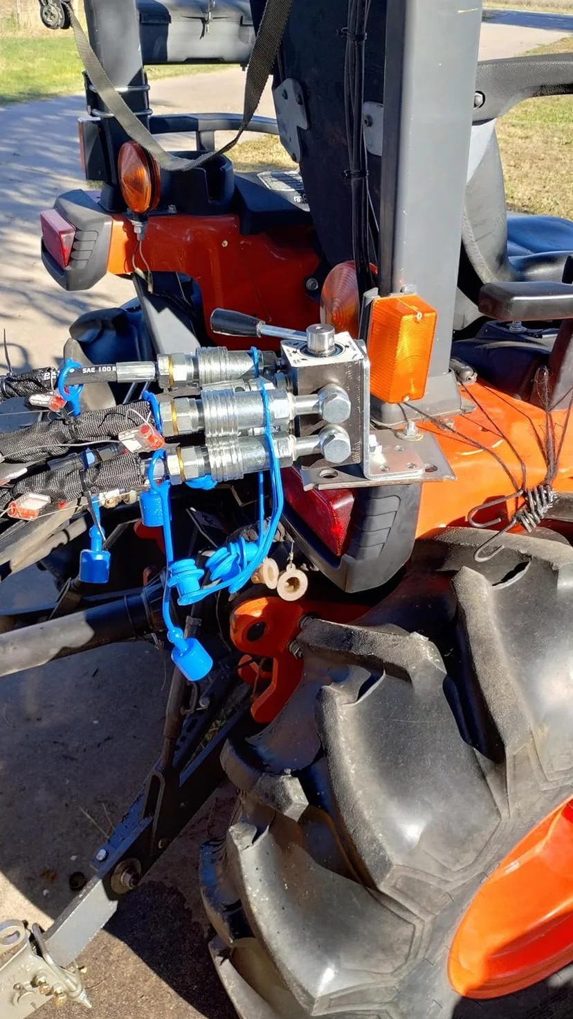 Válvula desviadora remota de 6 puertos para tractor extendido Manual 2 en 4 puertos