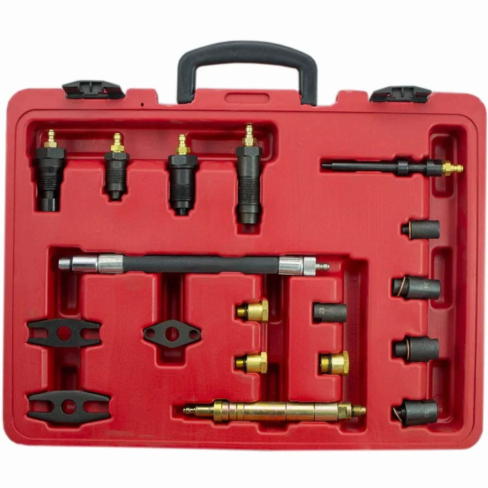 Comprobador de compresión de 40 bares, 600 psi, comprobador de compresión para motores de gasolina y diésel, medidor de compresión, juego de comprobación de compresión de motor, kit de pérdida
