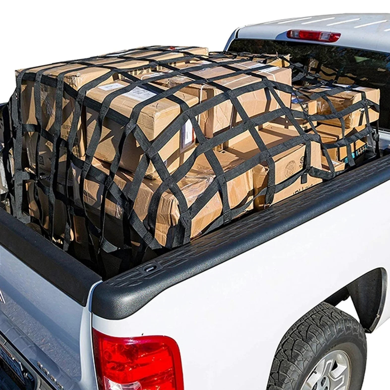 Genérico Correas de Red de Elevación para Maletero de Coche, Carga Segura, Organizador de Maletero, Ideal para Transporte, Accesorios para Automóvil, 5 Piezas
