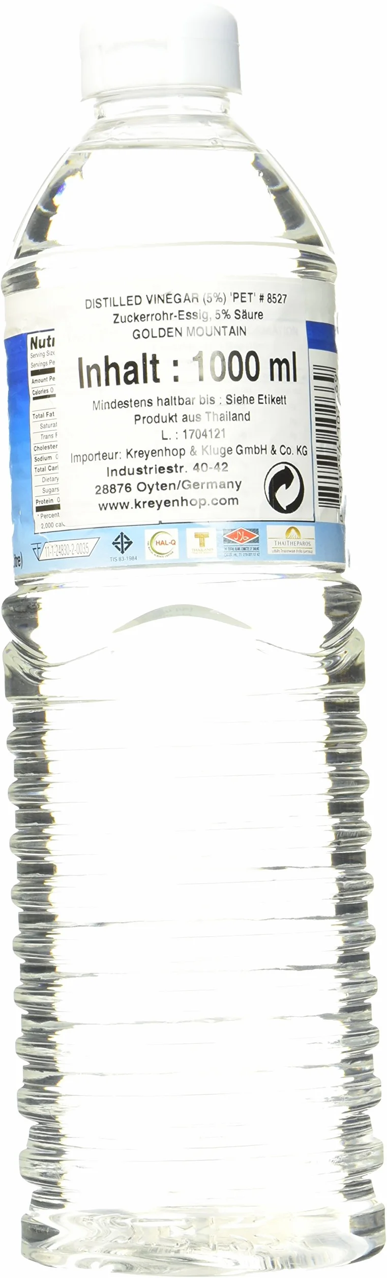 Golden Mountain Envase de Vinagre 1 L 1000 g
