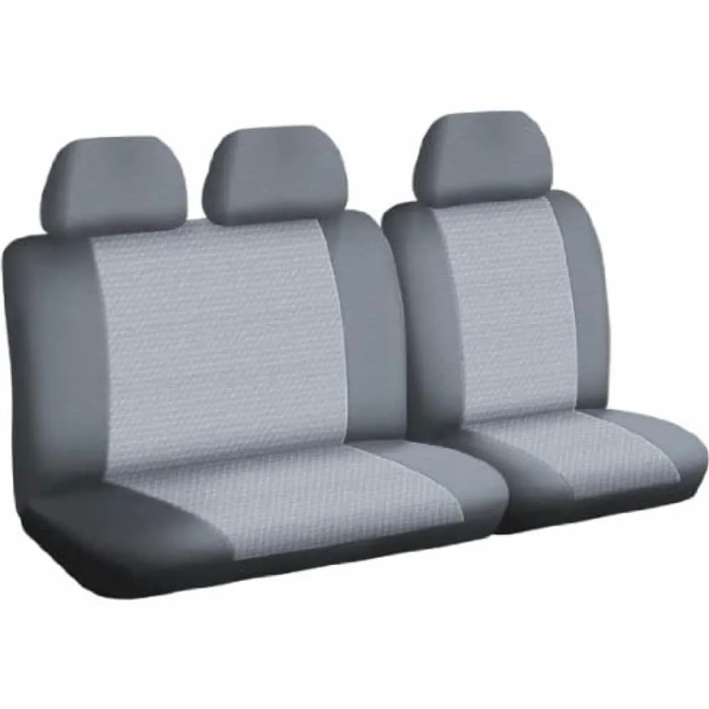 DBS 1011737 Fundas de asientos de Coche / Vehículo comercial - A Medida - Rápida instalación - Polipiel - Compatible Airbag - Isofix