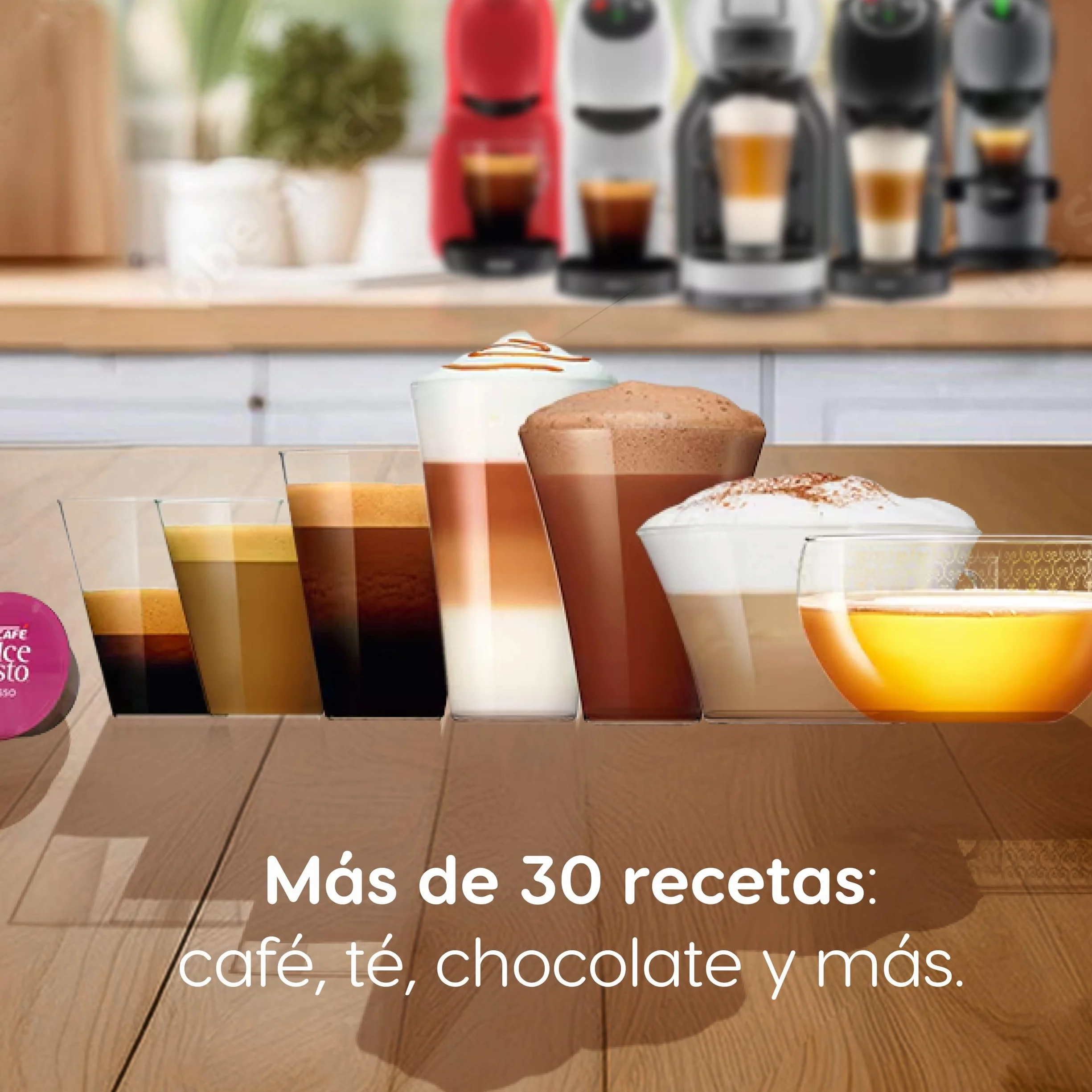 NESCAFÉ Dolce Gusto Café con Leche descafeinado - Cápsulas de Café, 90 Cápsulas (3 x 30)