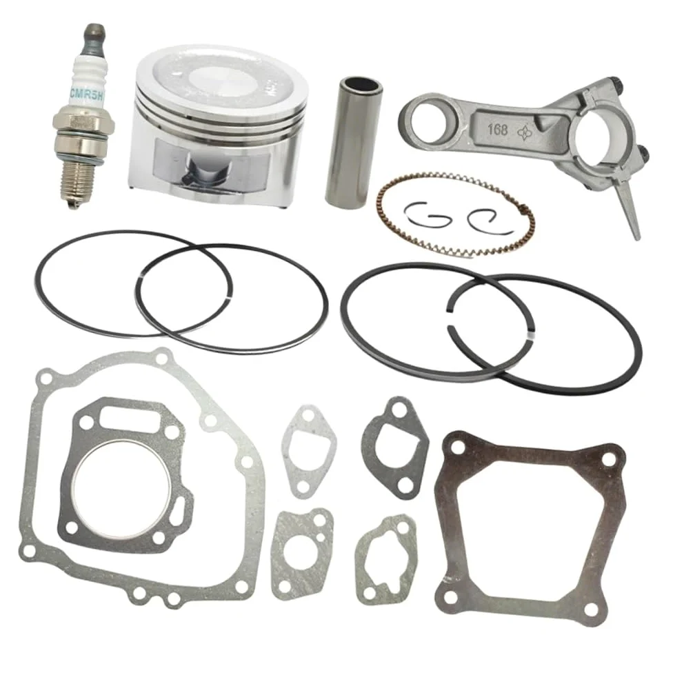 Ajuste for GX160 68mm Kit de Anillo de pistón con biela Juego de Juntas Completas 5,5 HP generador de 4 ciclos Motor Agua