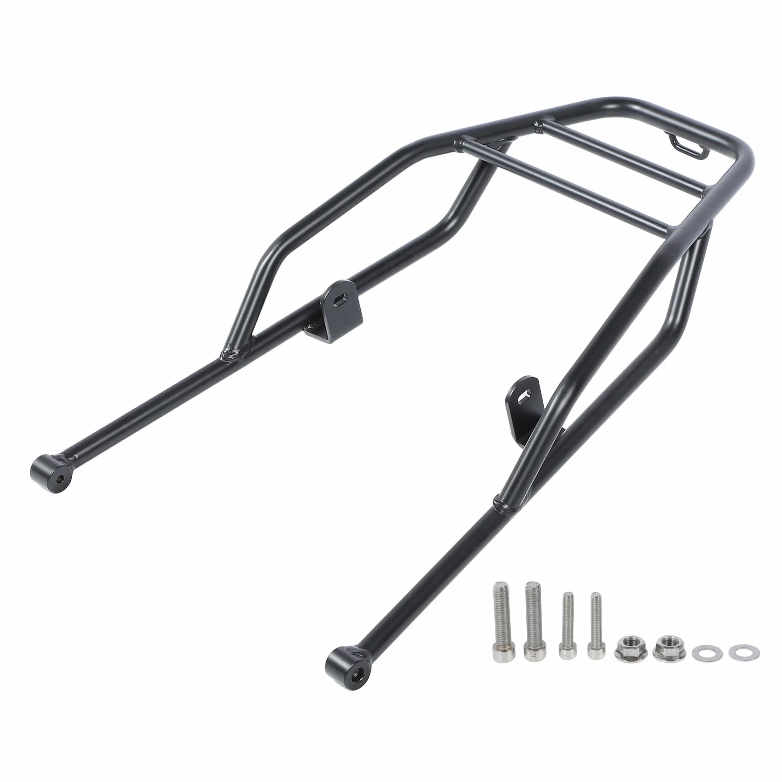 Motocicleta Trasero Trasero de Equipaje Soporte de Tubo de Hierro Pesado Espacio de Almacenamiento Adicional Soporte de pasajeros Seguro para Moto Guzzi v7 Stone Especial