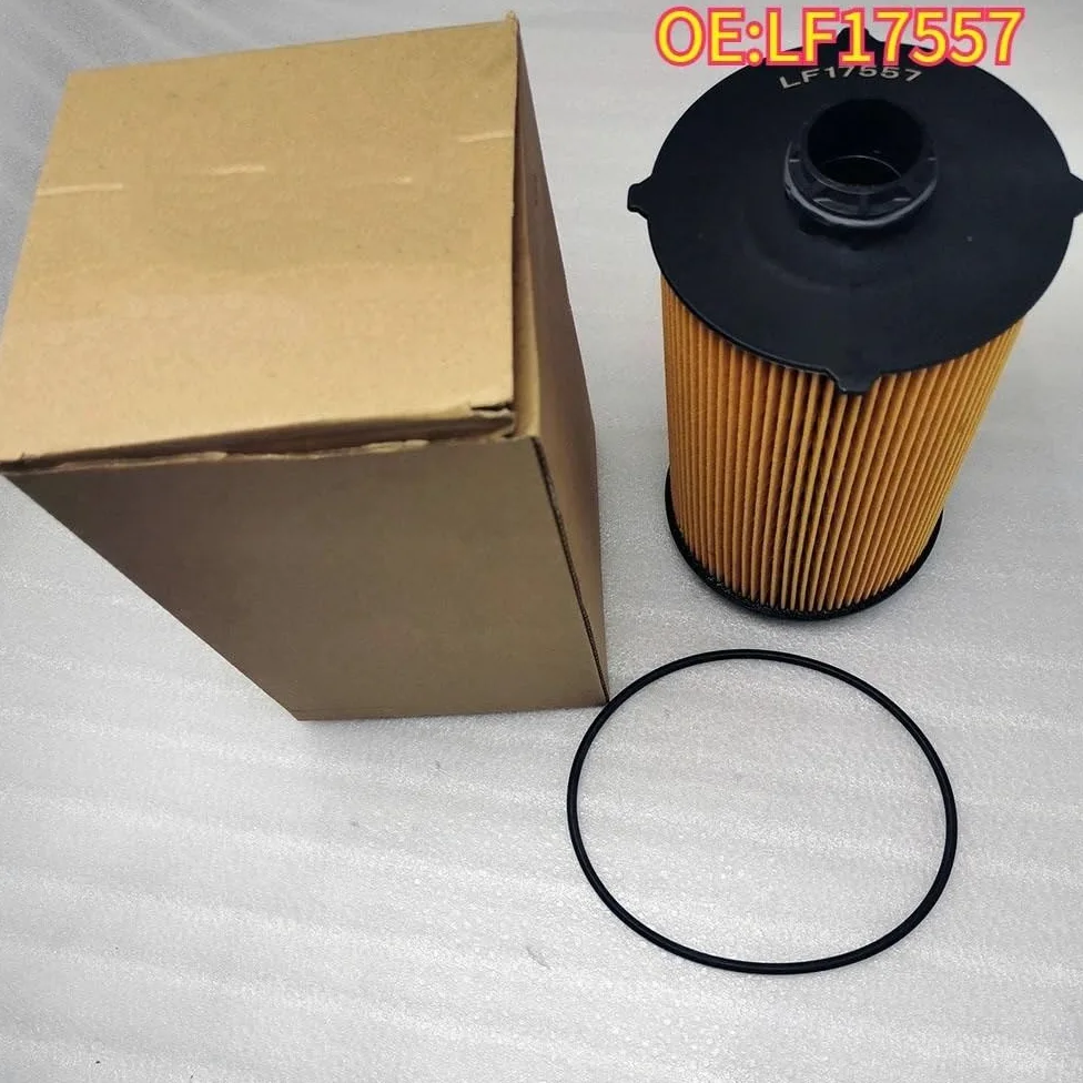 Filtro de aceite compatible con LF17557. Elemento filtrante sin metal. Sustituye al filtro lubricante Filtro de Aceite para Coche