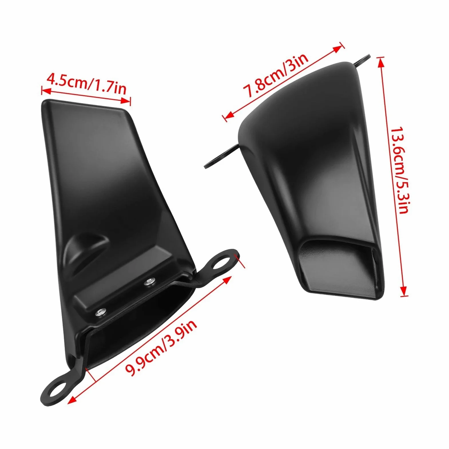 Conductos de refrigeración de aire de pinza Cubierta protectora del radiador para la pinza de freno de aire y refrigeración, compatible con Ducati Panigale V4 V4S/R Streetfighter V4 V4S(Matte Black)