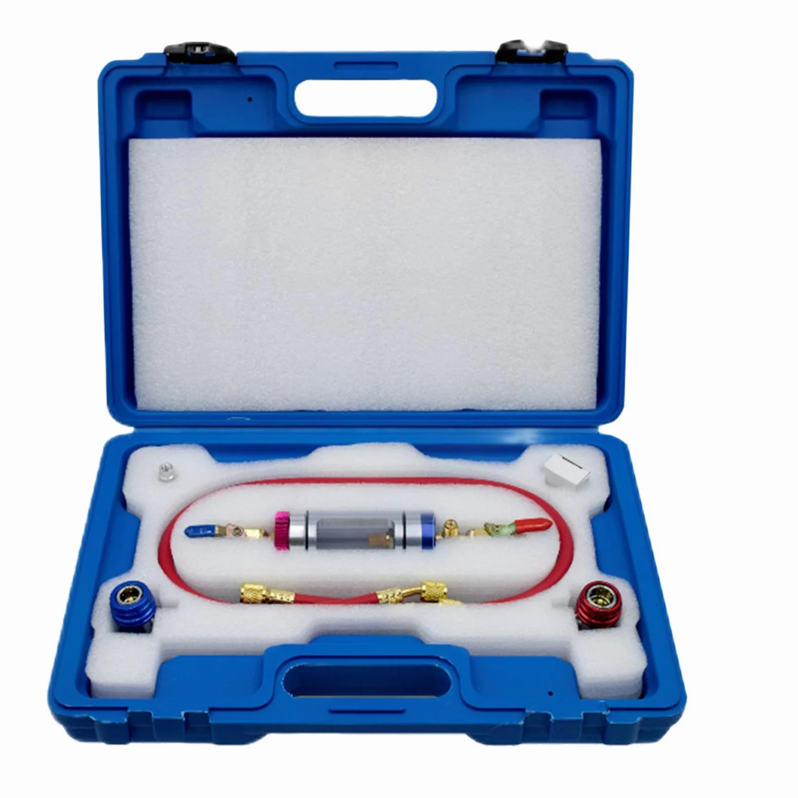 Kit De Prueba De Aceite De AC - Sistema De Control De Aceite Y Fluido Refrigerador Aire Acondicionado | Herramienta De Diagnóstico Con Mantenimiento En Tiempo Real