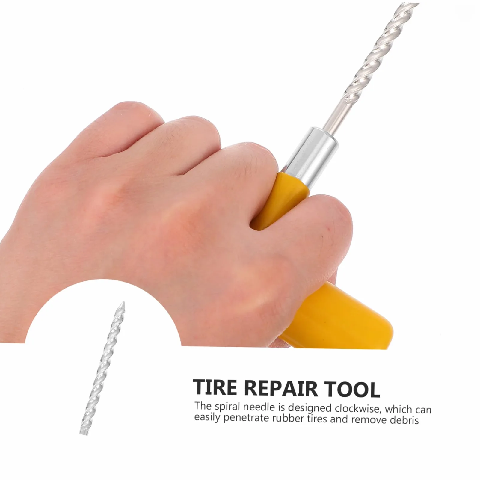 GLEAVI Kit de Reparación de Neumáticos para Coche, 100 Piezas, Portátil y Ligero, de Acero y Goma, para Reparación de Coche Momento