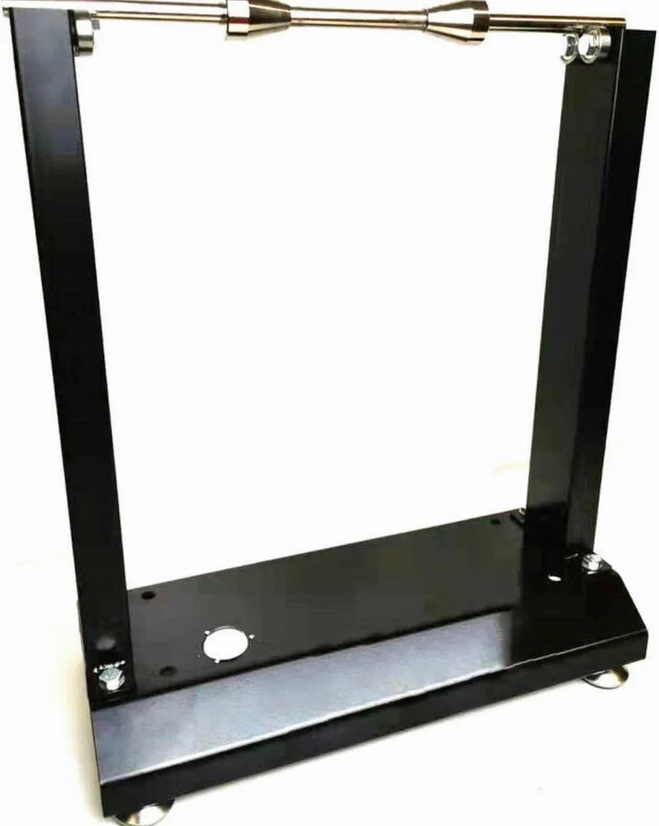 Equilibrador de Ruedas de Moto Manual Portátil Acero con 2 Conos y Huso Balanceo Preciso por Gravedad