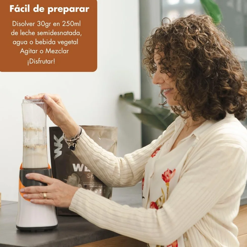 Weekontrol Pack 2 Sabores Batidos Sustitutivos Comida Week Shake Proteína Vegetal Saciante Mantener Peso 600gr Chocolate Vainilla