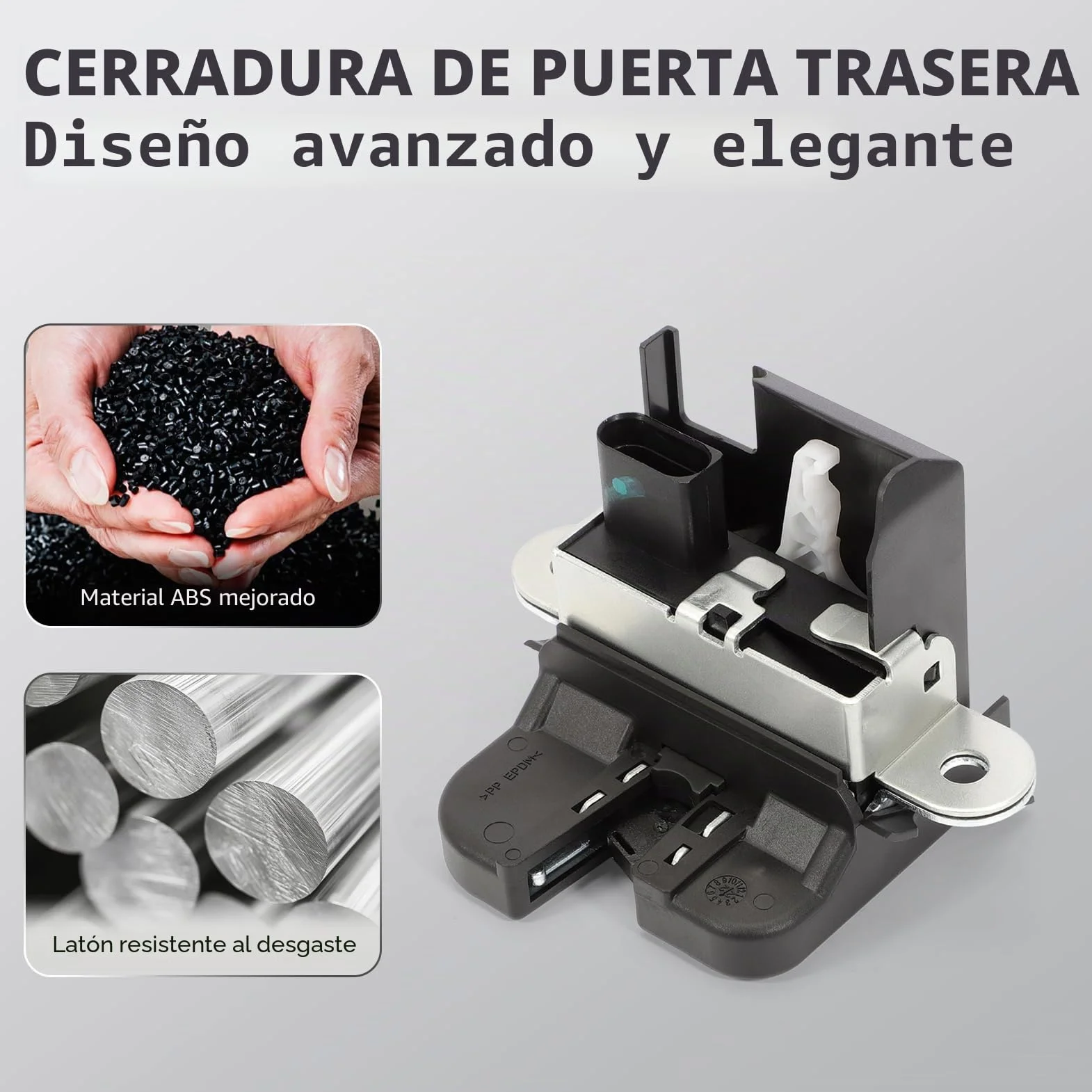 Cerradura Puerta para Seat Leon,Cerradura Puertade Maletero Trasero Portón Seguro Pestillo 5M0827505E para Ibiza Golf MK5 MK6 TIGUAN Altea Leon Toledo 1K6827505E