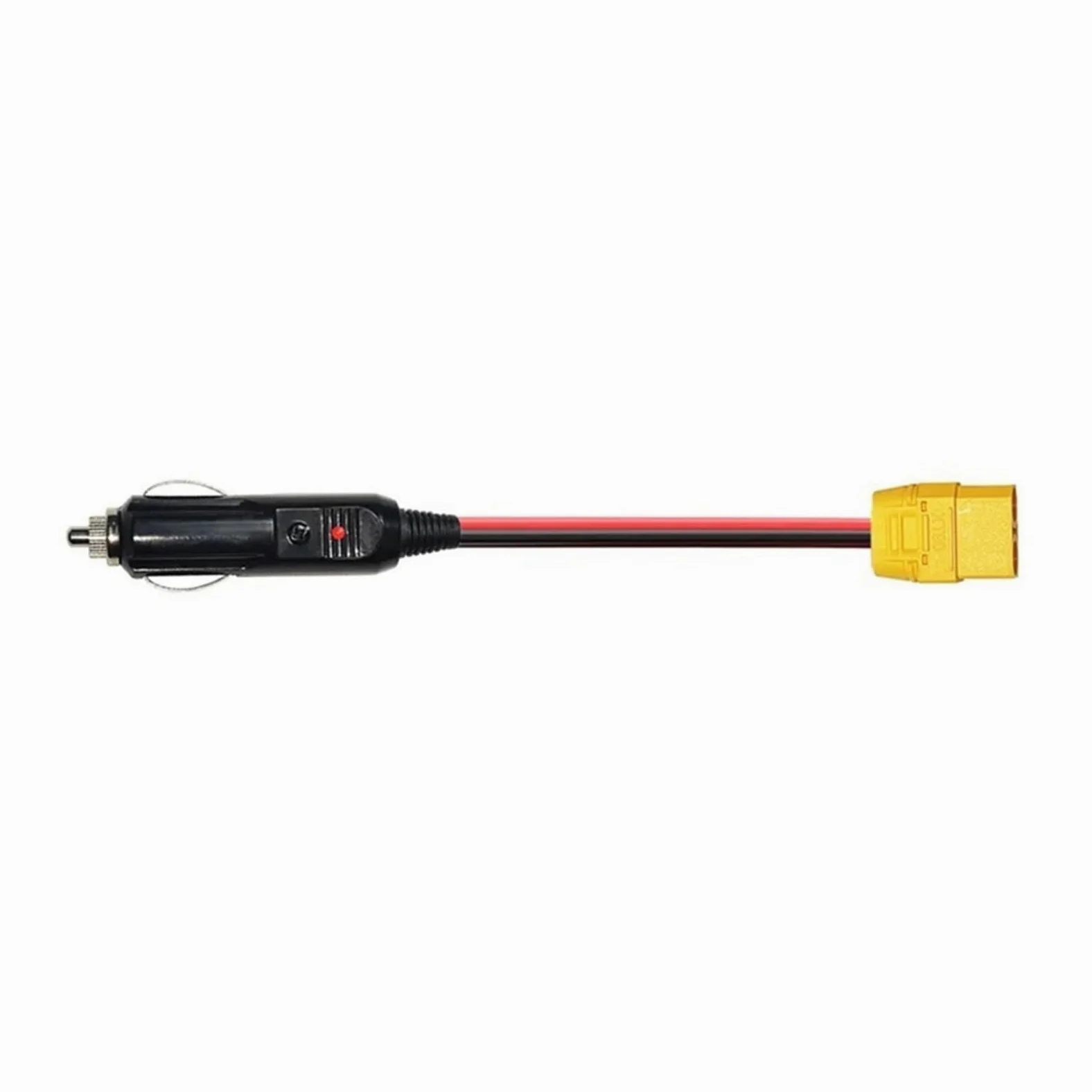 XT90 - Cable hembra a encendedor de cigarrillos macho, 14 AWG, 12 V CC, cable de alimentación para generador solar, estación de energía, carga de batería RC