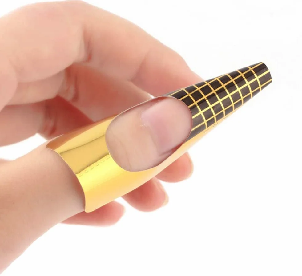 Bandeja de papel de manicura 100 hojas Moldes Guías UV Gel