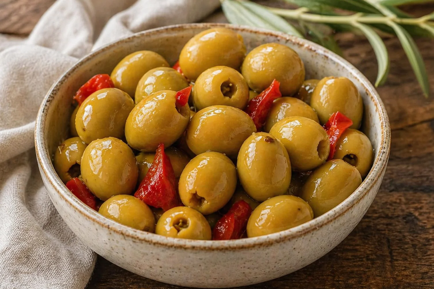 Chicón Lebrón Aceitunas Gordal Deshuesadas Calibre Gigante 80/120 Estilo Casero con Ajo Pimiento Picante Tarro 900g