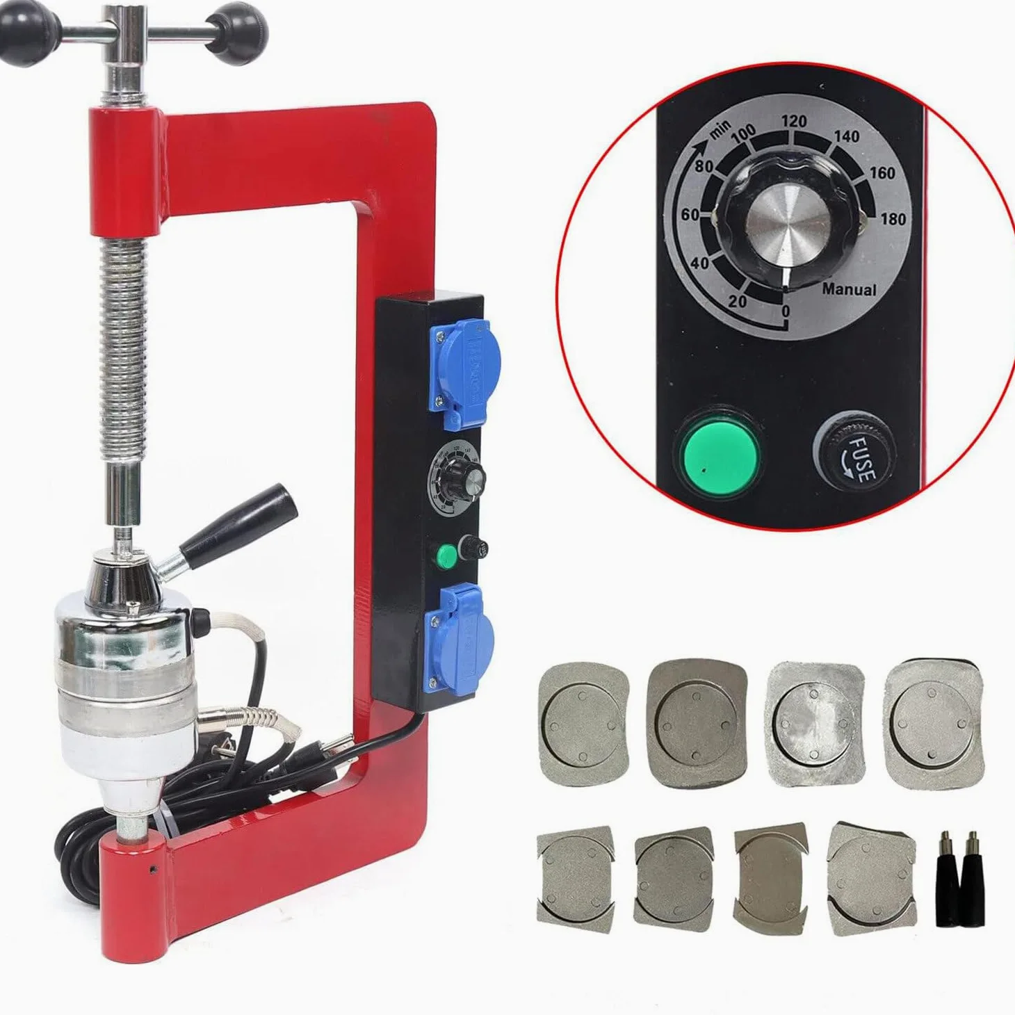 Máquina vulcanizadora de neumáticos,esparcidor de neumáticos Reparación de neumáticos portátil Máquina vulcanizadora Kit de reparación de neumáticos Máquina de Parches de neumáticos