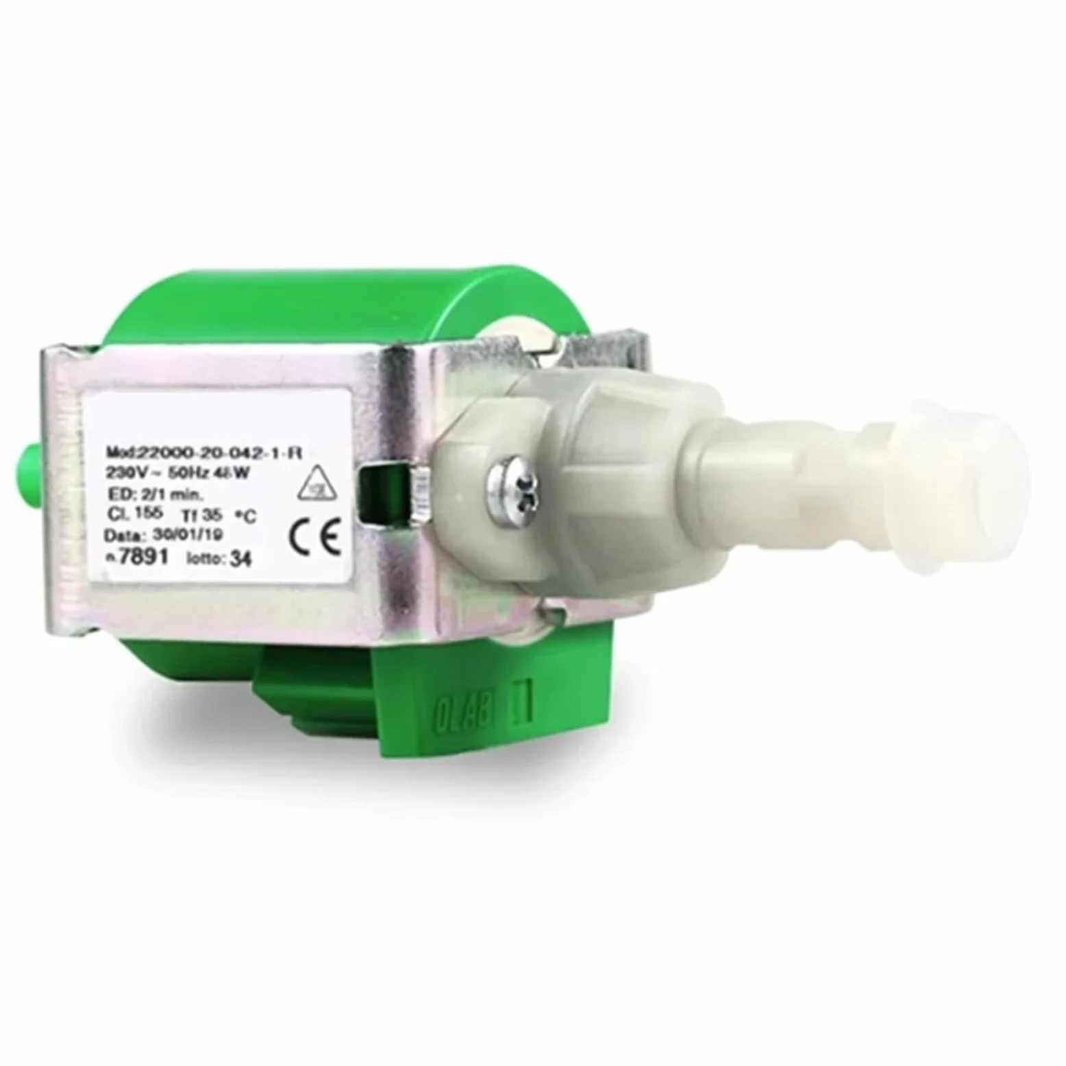 Bomba de agua solenoide for máquina de café expreso, 22000-20-042-1-R, 230 V, 48 W