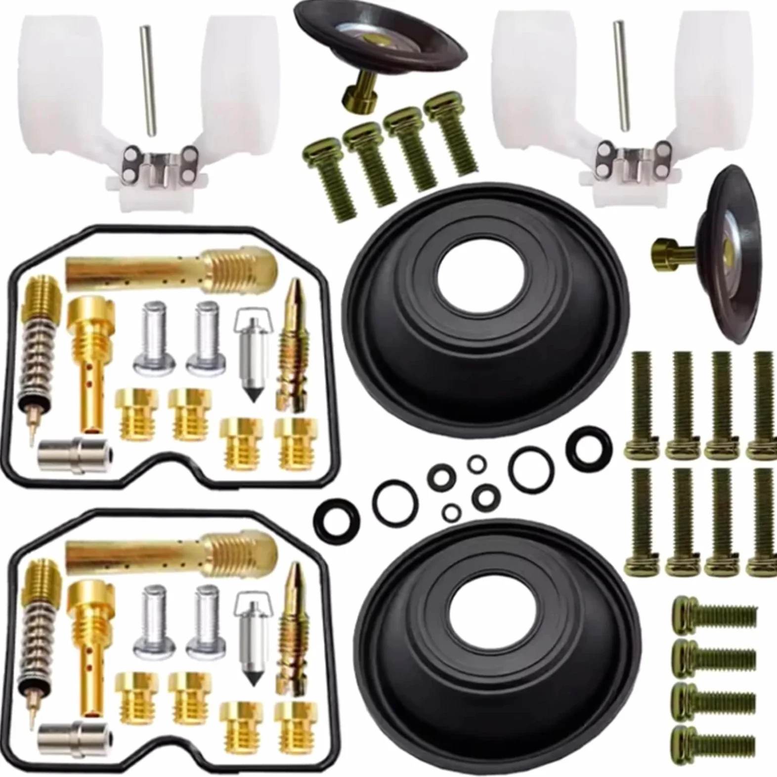 Kit Carburador Repuesto Kit De Reparación De Carburador De Motocicleta, Flotador De Pistón Compatible Con Para KLE400 KLE500 1991-2007, Kit De Reconstrucción De Carburador