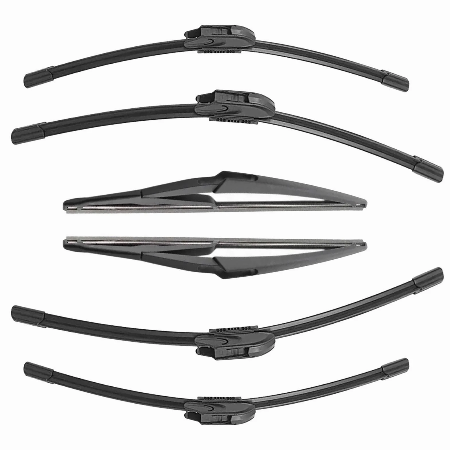 Escobilla coche Escobillas Limpiaparabrisas Coche Para Citroen Para C2 2003 2004 2005 2006 2007 2008 2009 Delanteros Y Traseros Cepillos Accesorios Para Automóviles | 6pcs