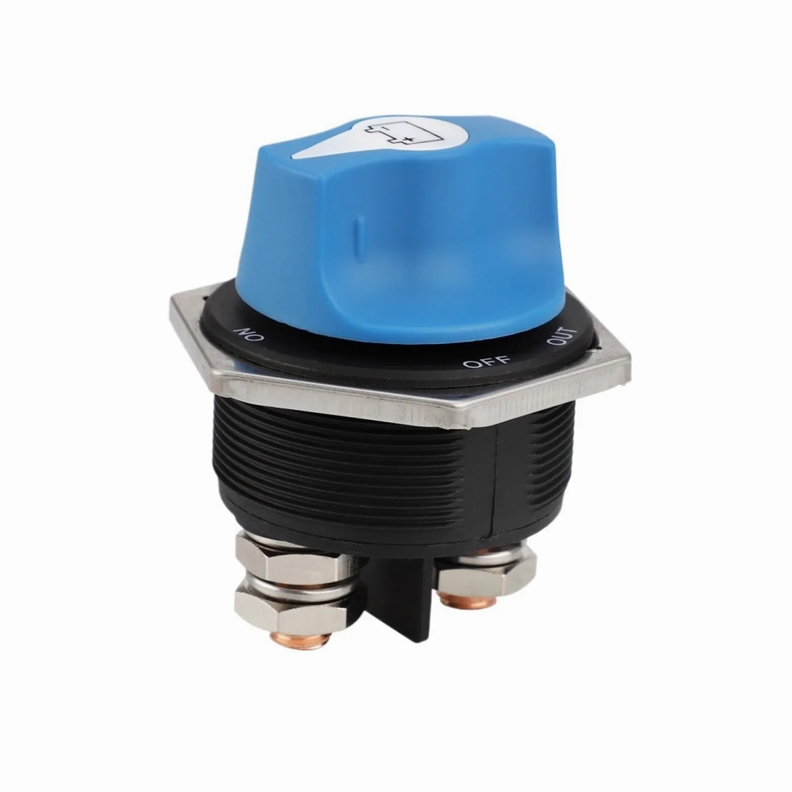 Interruptor de batería de coche, 50, 100, 200 y 300 A, azul, desconectador de batería, kit de interruptor de corte for RV, motocicleta, camión, barco(300A)