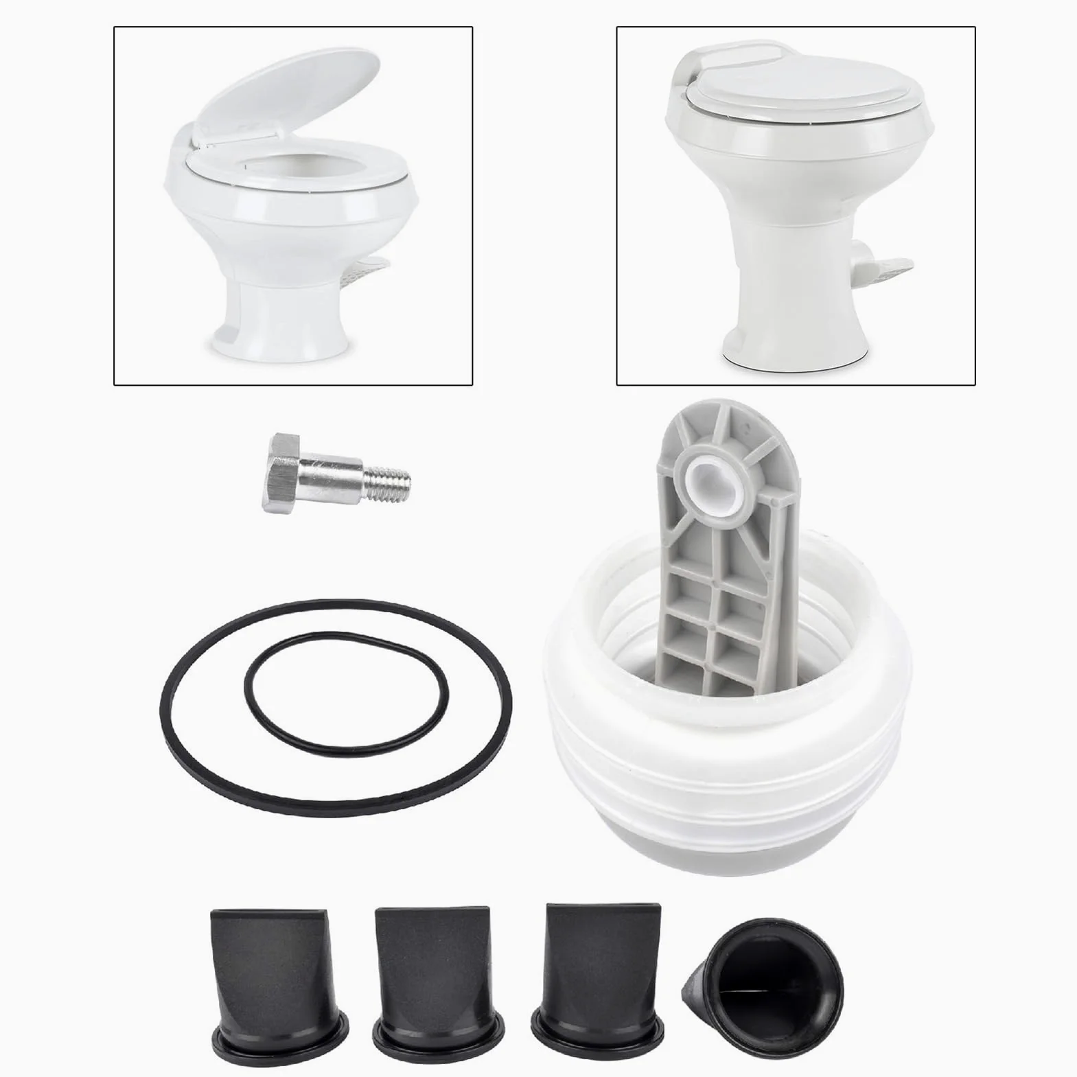 AYNEFY Kit de Fuelle de Bomba, Material ABS con Válvula de Pico de Pato y Junta Tórica para Bomba de Vacío Serie S