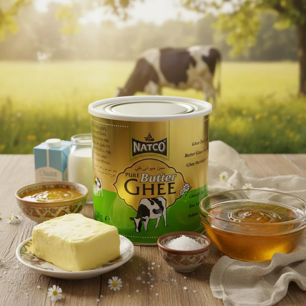 Natco Pure Butter Ghee Mantequilla Clarificada 2kg 100% Natural Sin Aditivos
