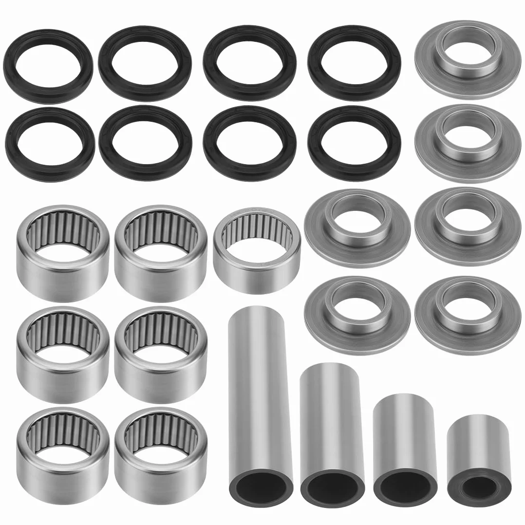Kit de rodamientos y retenes del sistema de bieletas del basculante apto para Kawa-saki Arctic Cat ATV KFX400 DVX 400 2003-2008 92046-S018 3406-096
