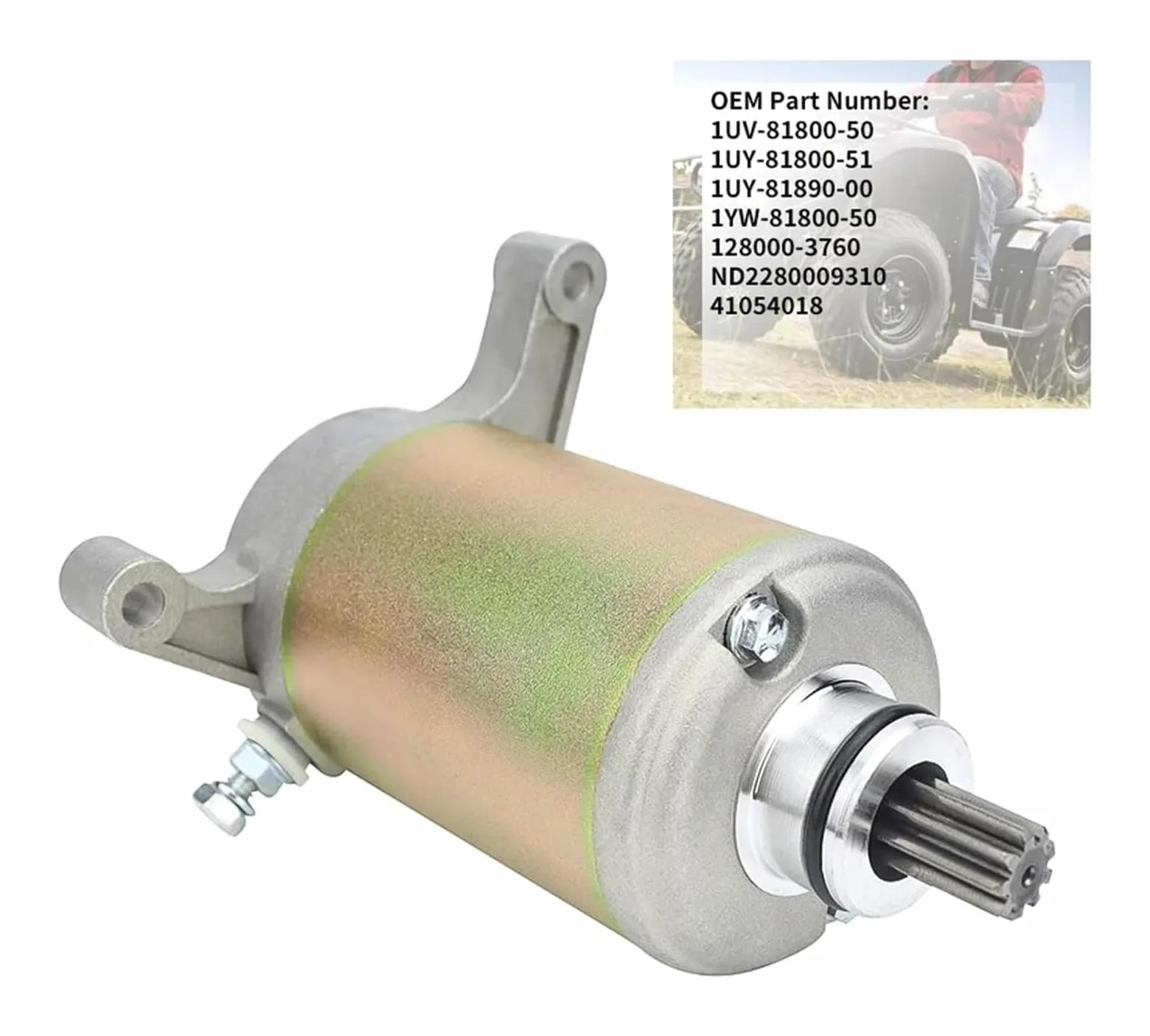 Motor Arranque Motocicleta para Big para Bear para Kodiak para Raptor para Warrior 350 para Terra para Motor De Arranque BMS