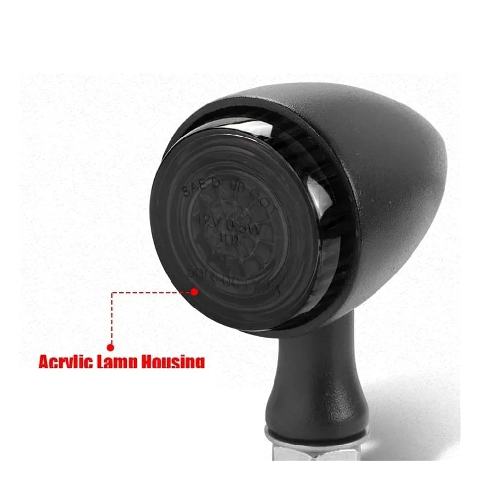 Luces Señal Giro Luz LED De Señal Giro Para Motocicleta Metal | Luz LED De Señal Giro Para Motocicleta Metal 10mm, Lámpara Intermitente Tipo Bala, Luces Led Modo Clignotants Para Moto