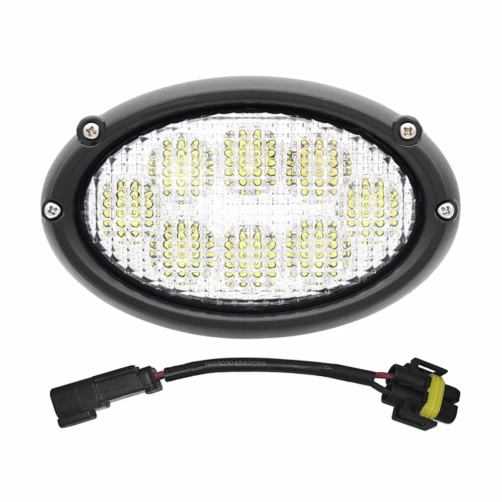 40 Vatios Faros Led Ovalados Tractor 12V 24V 3200lm Con Conector Compatible con Massey Ferguson Fendt Challenger