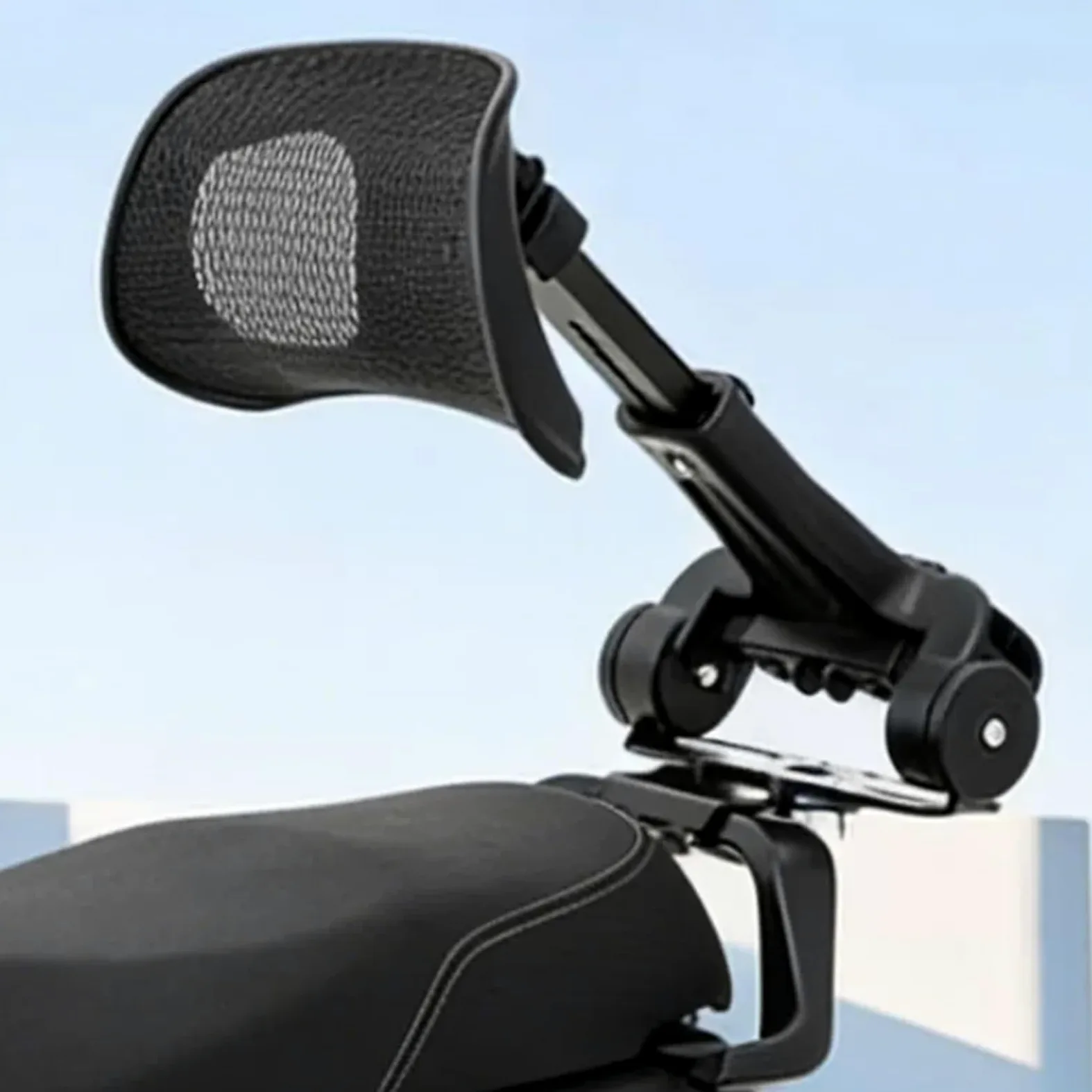 Cojín de Soporte de Cintura Trasera para Motocicleta, Soporte Lumbar Ajustable, cojín de Cintura para Asiento Trasero para Scooter eléctrico No9, Respaldo Multiusos para Conductor y Pasajero