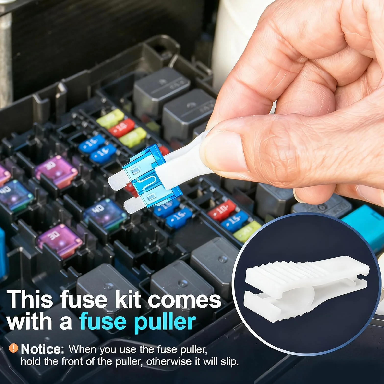 JOREST Kit de Fusibles para Automóvil 60 Piezas 2A-40A Mini y Mediano 12V