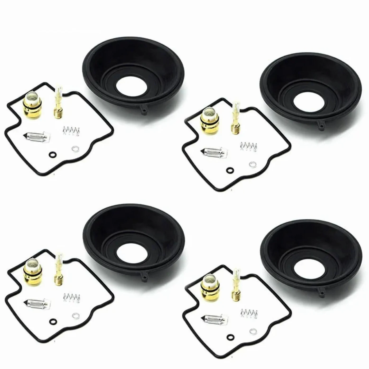 Kit Carburador Repuesto Kit De Reparación De Carburador Para Para ZX600 Para Ninja ZX-6 | Kit reconstrucción carburador de motocicleta junta cámara válvula flotador asiento diafragma vacío(4 kits diaphragms)