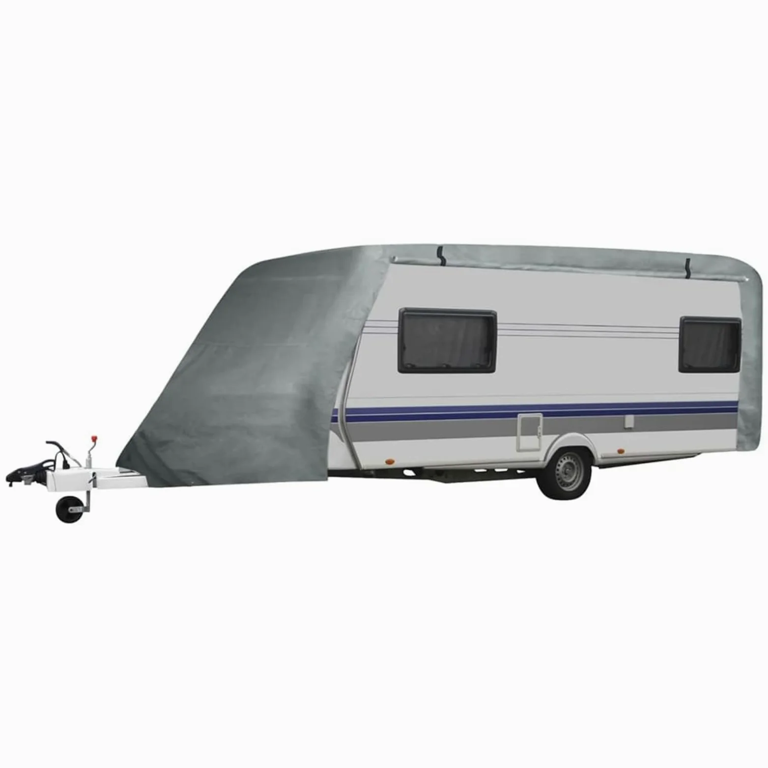 Homgoday Funda para Caravana Gris L protección Invierno