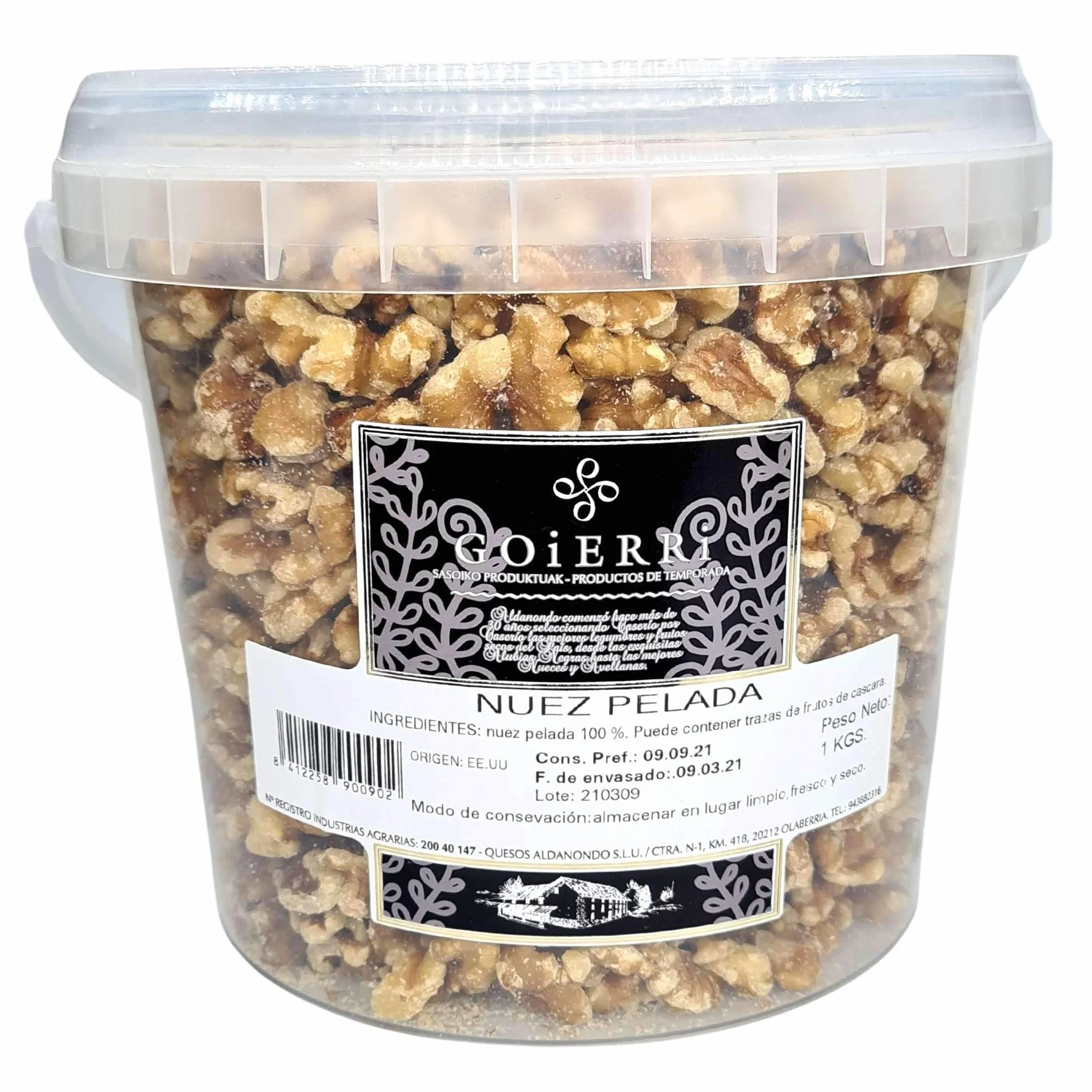 Nuez Pelada Goierri 1 Kilo Omega 3 Origen Vegetal