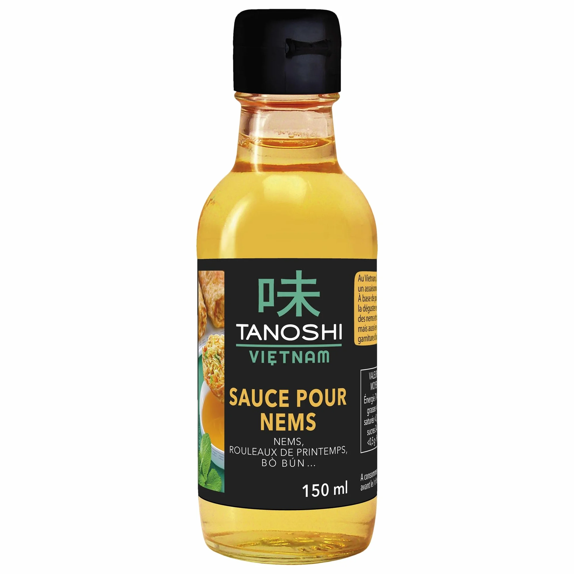 Tanoshi Vietnam Salsa Nem Pescado Fermentado Acompañamiento Nems Rollos Primavera Marinada Guarnición Sin Aditivo