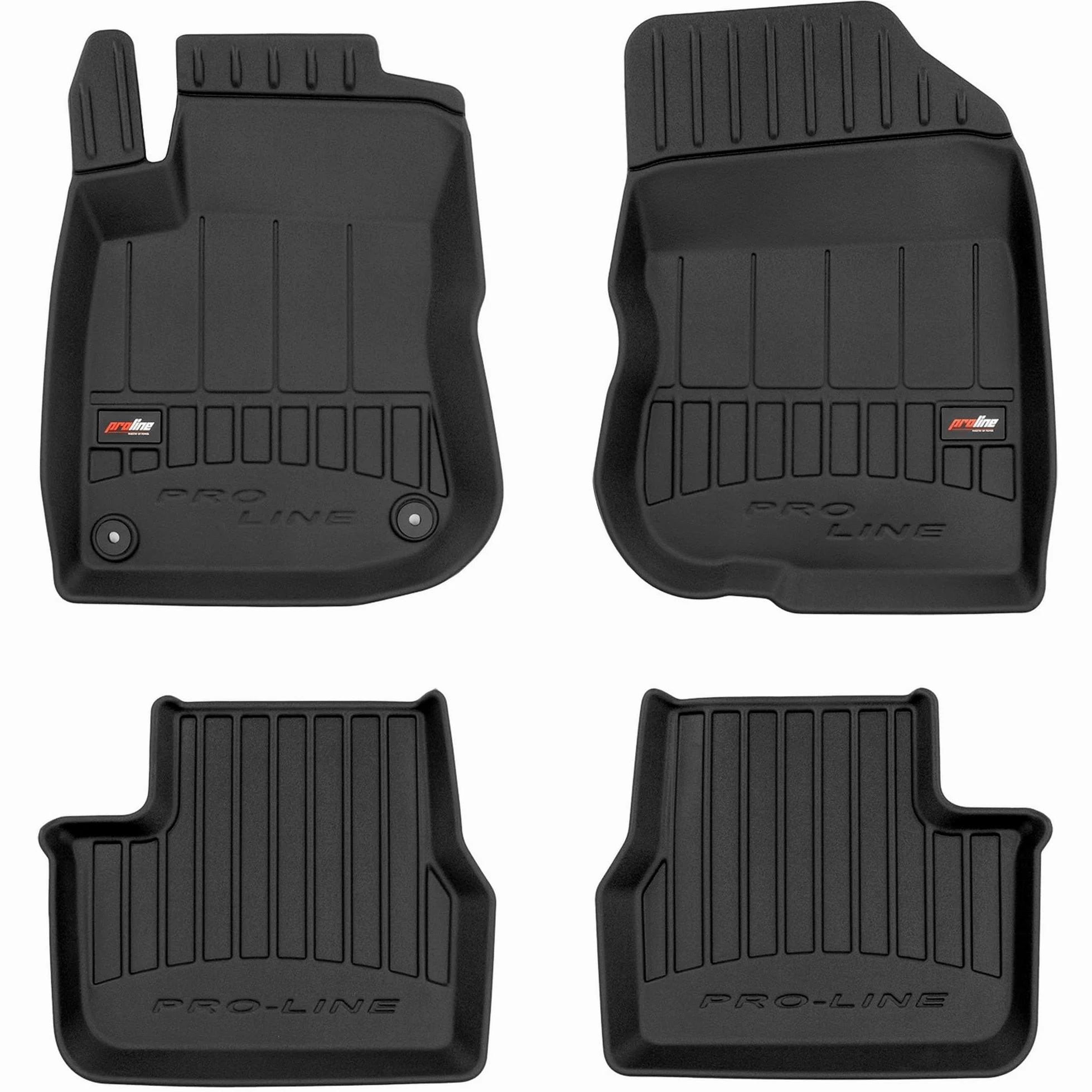MOTOS Alfombrillas de Goma para Peugeot 208 I 2012-2019 Mejore la Comodidad de Sus Viajes con la Alfombra Antideslizante Car 3D- Alfombrillas de Coche para Varias Estaciones