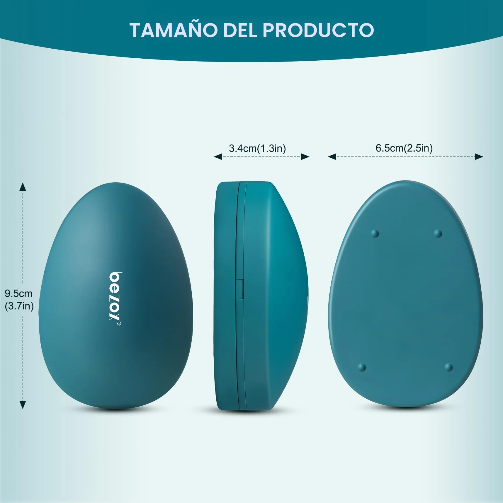 BEZOX Depilador de Vidrio Nano con Superficie de Pulido Mejorada - Depilación sin Dolor Reutilizable